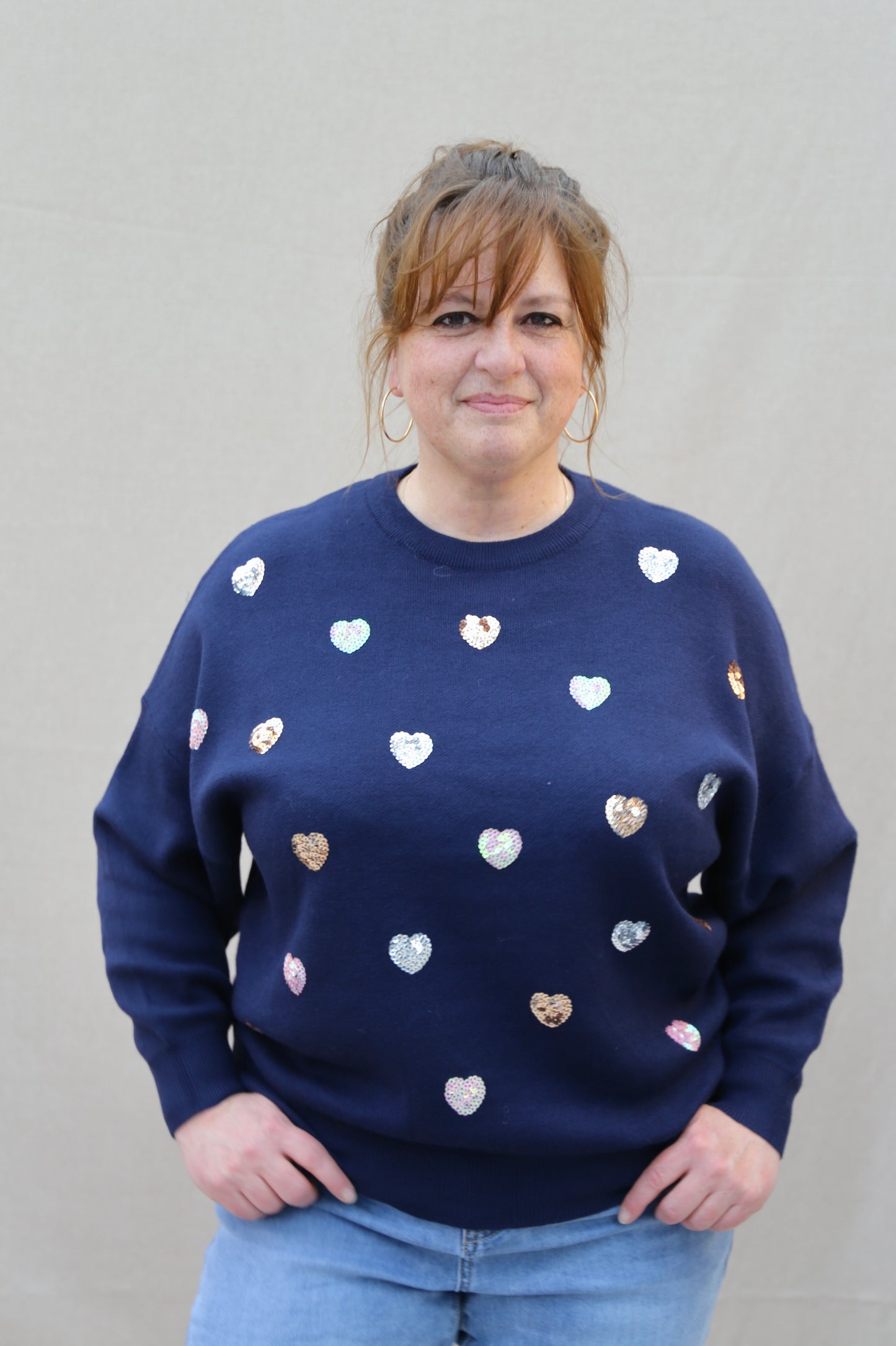 Pull Corine bleu marine