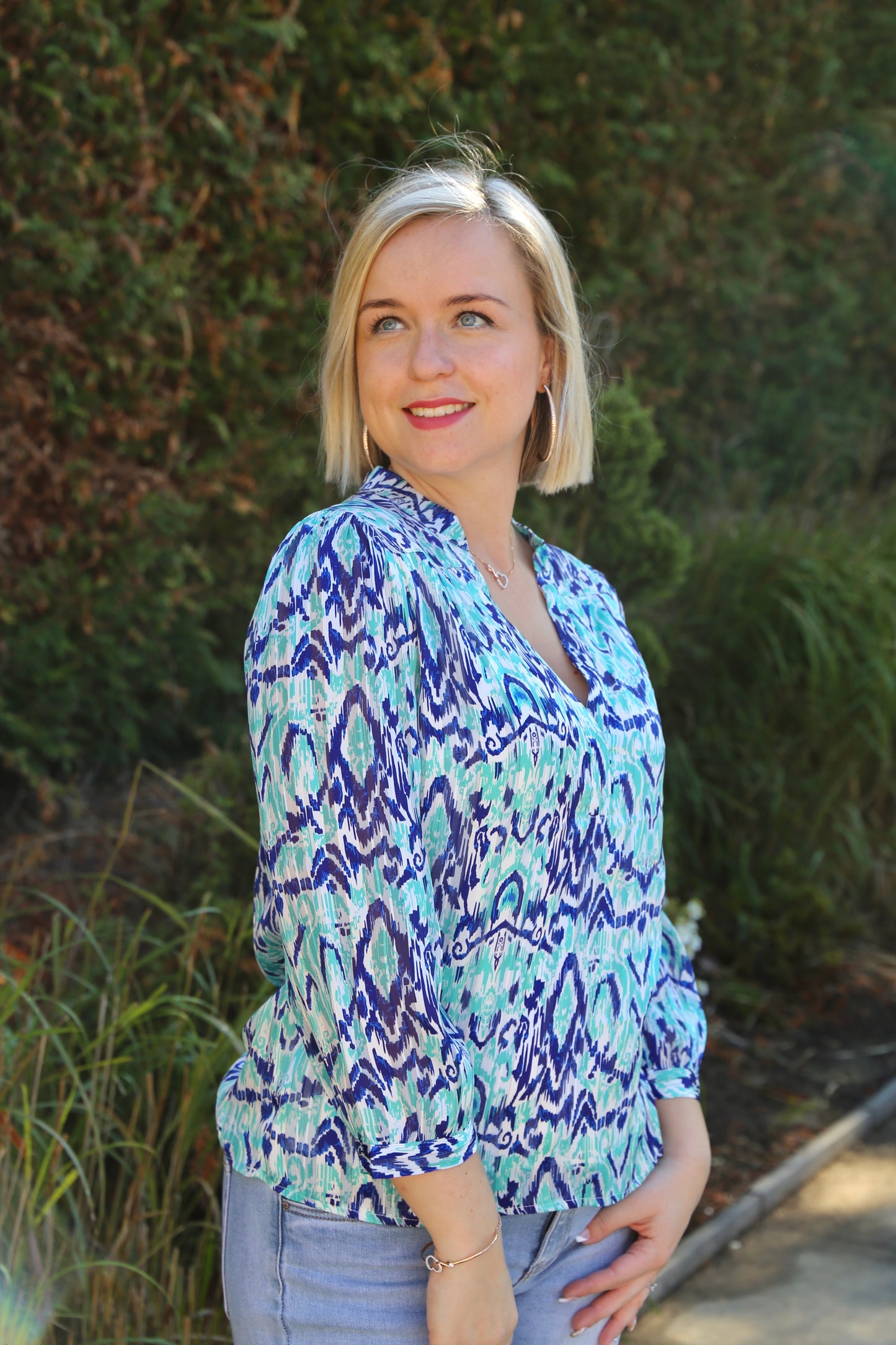 Blouse Patricia vert d’eau