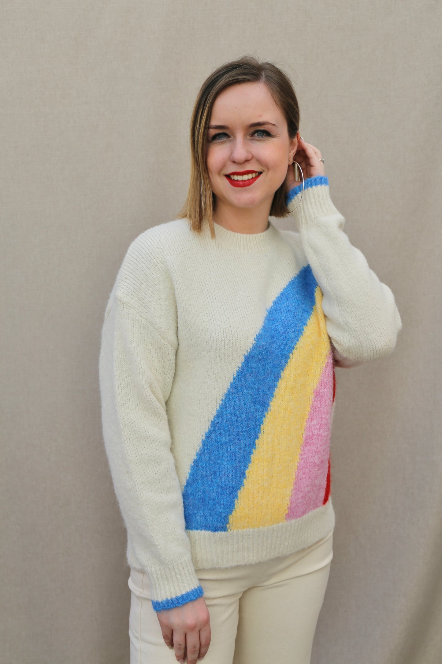 Pull Jade beige