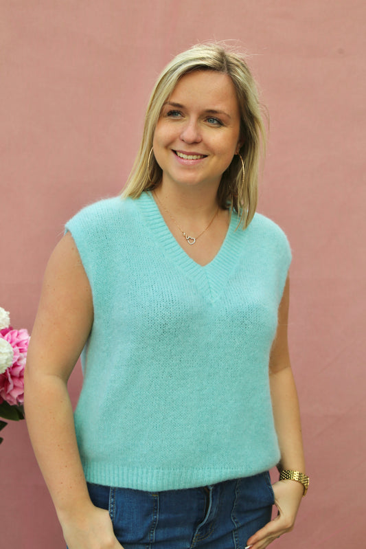 Débardeur Cléa vert d’eau