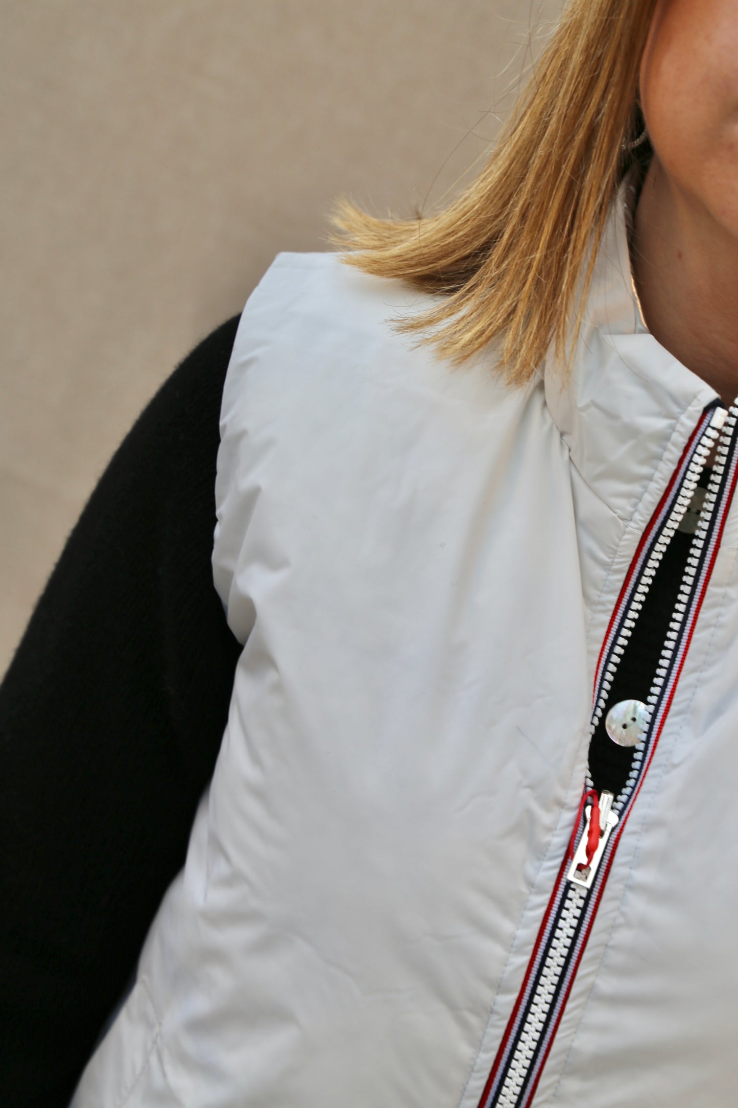 Veste réversible Anita gris/blanc