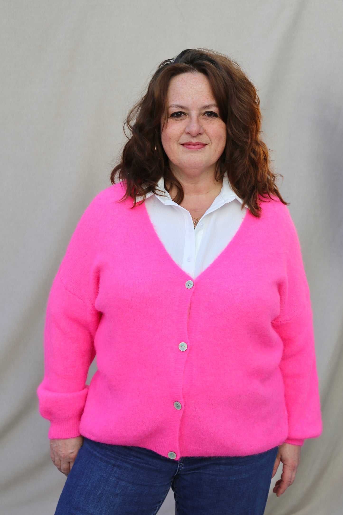 Gilet Eva rose