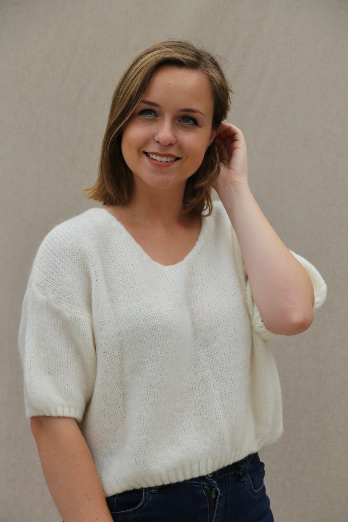 Pull Mila écru