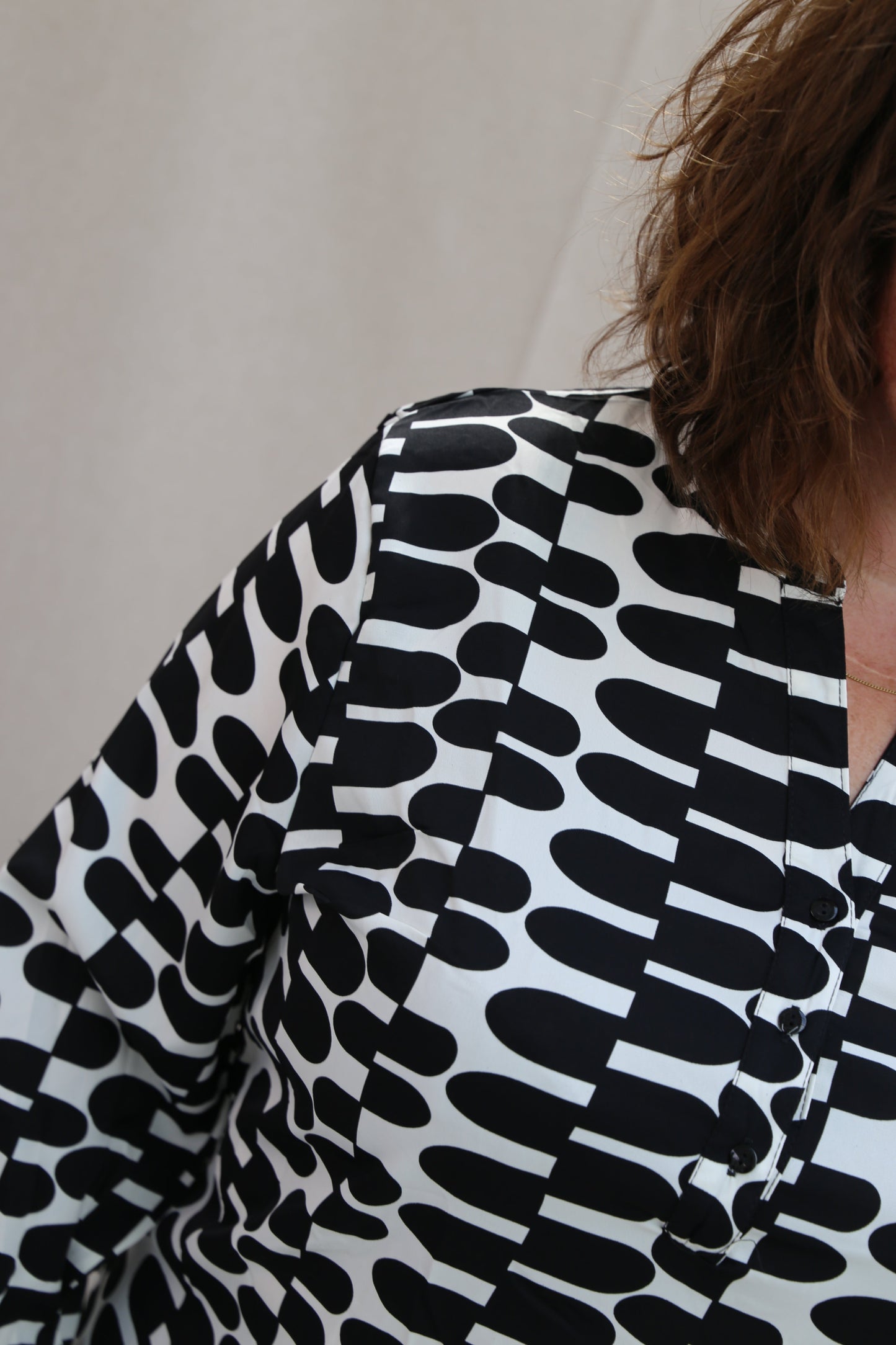 Blouse Christy noir/blanc (Copier)