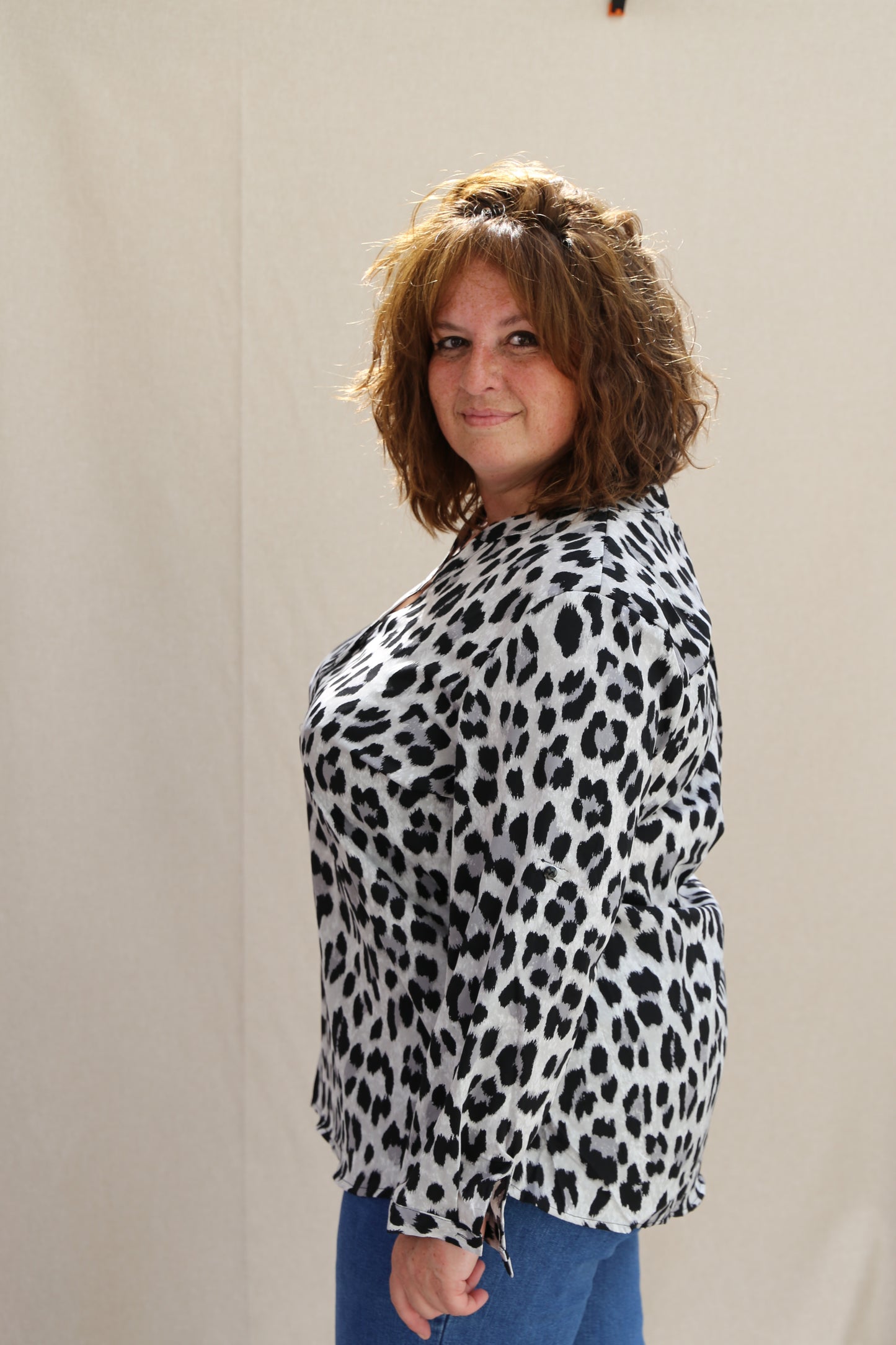 Blouse Christy noir/gris