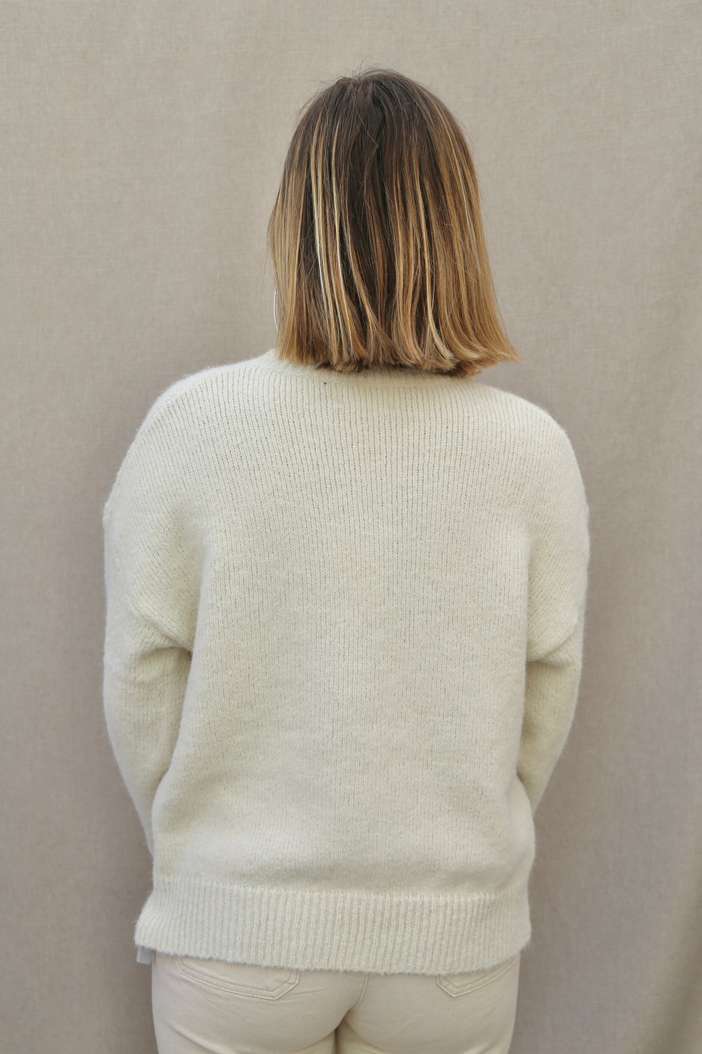 Pull Jade beige