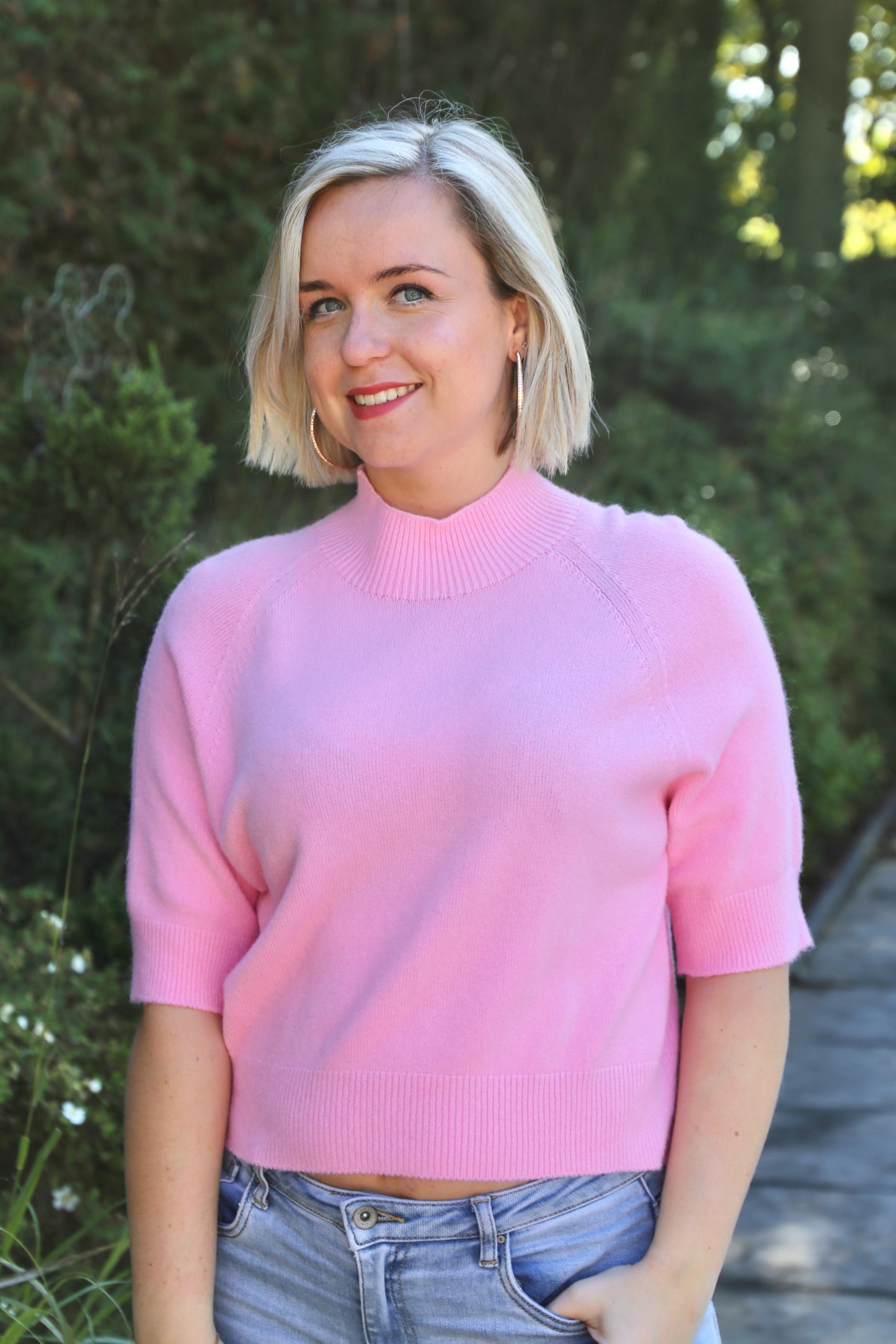 Pull Sabrina rose clair