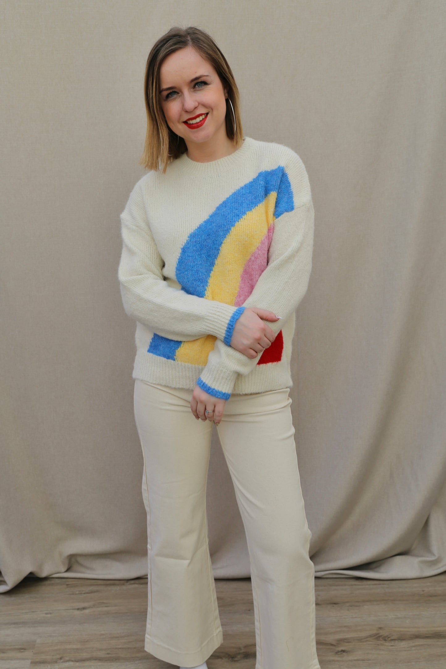 Pull Jade beige