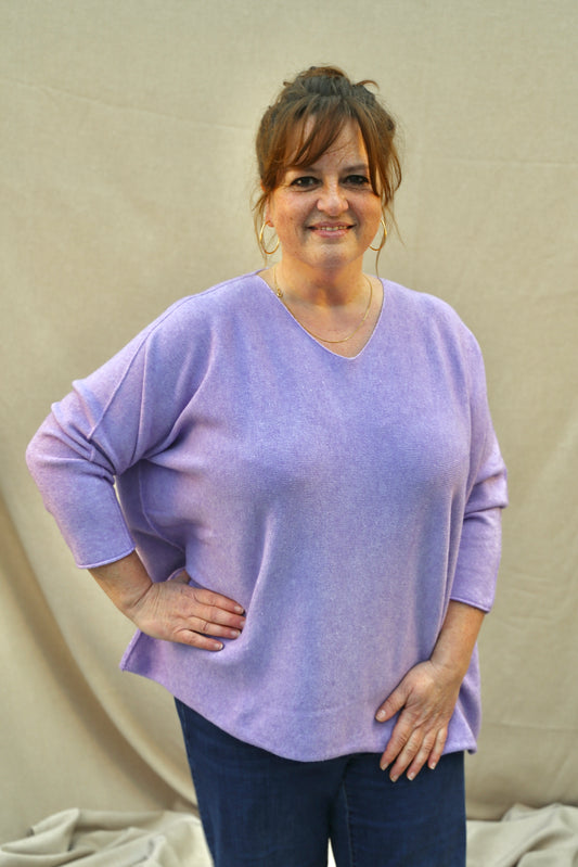 Pull Juliette Lilas