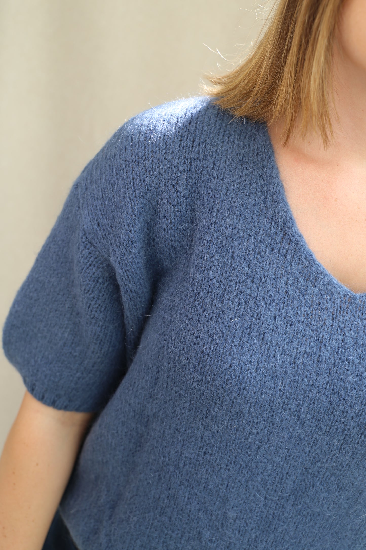 Pull Mila bleu jeans