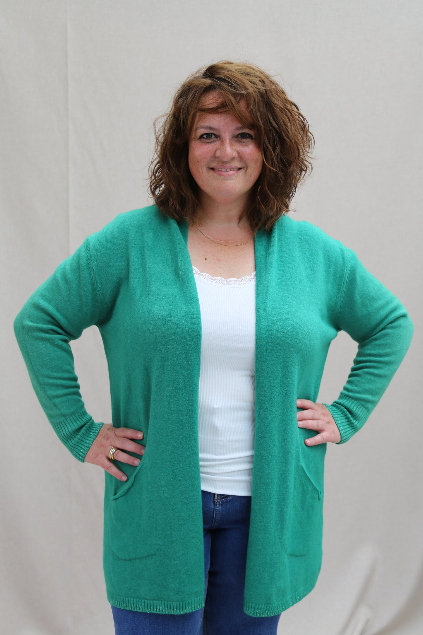 Gilet Amélie vert