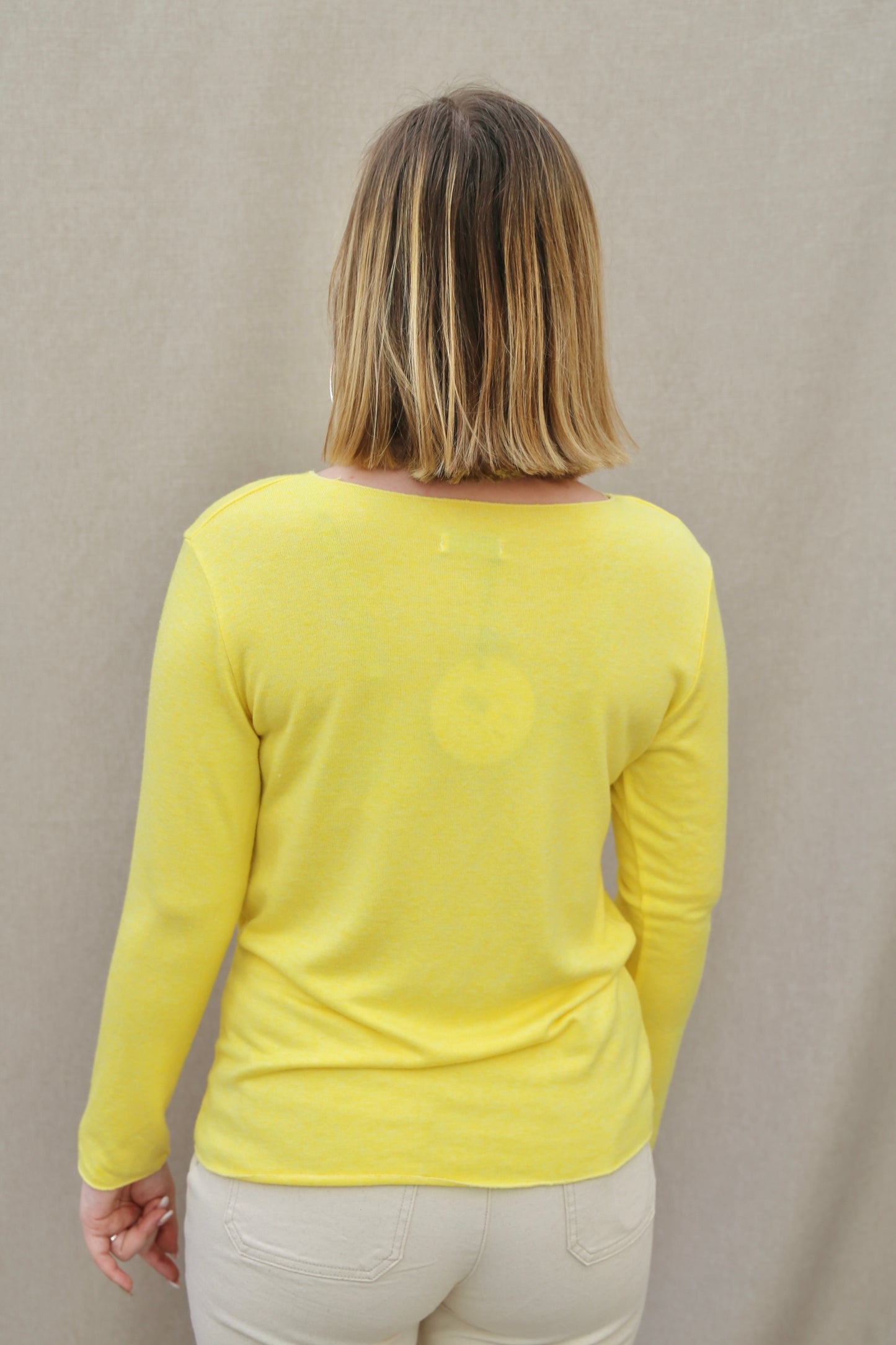 Pull Barbara jaune