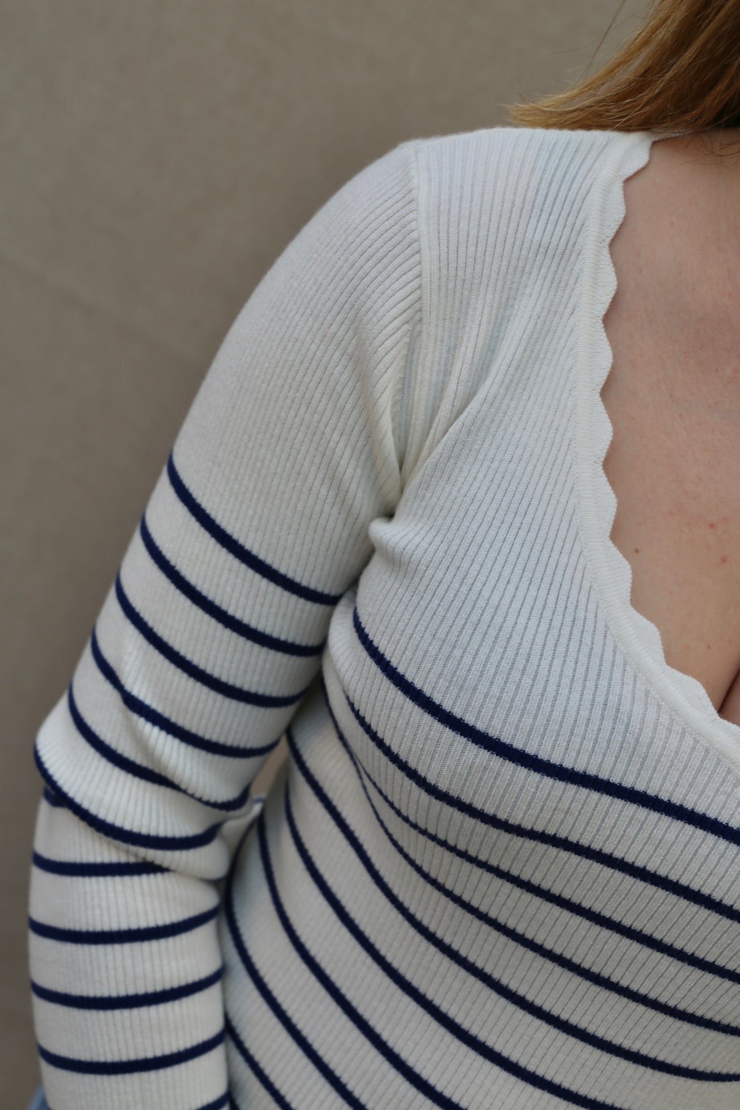 T-shirt à longues manches marin