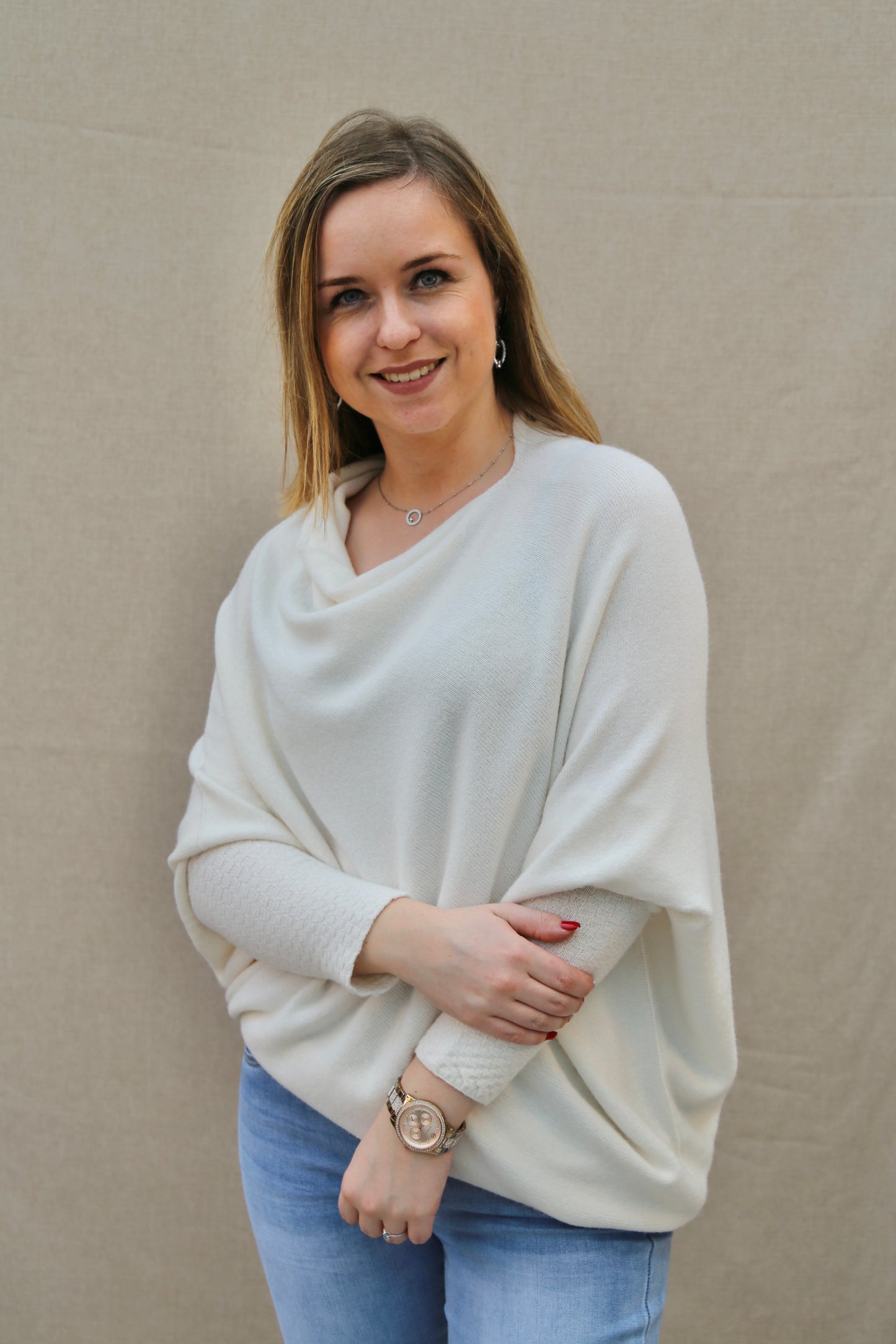 Pull Eunice écru