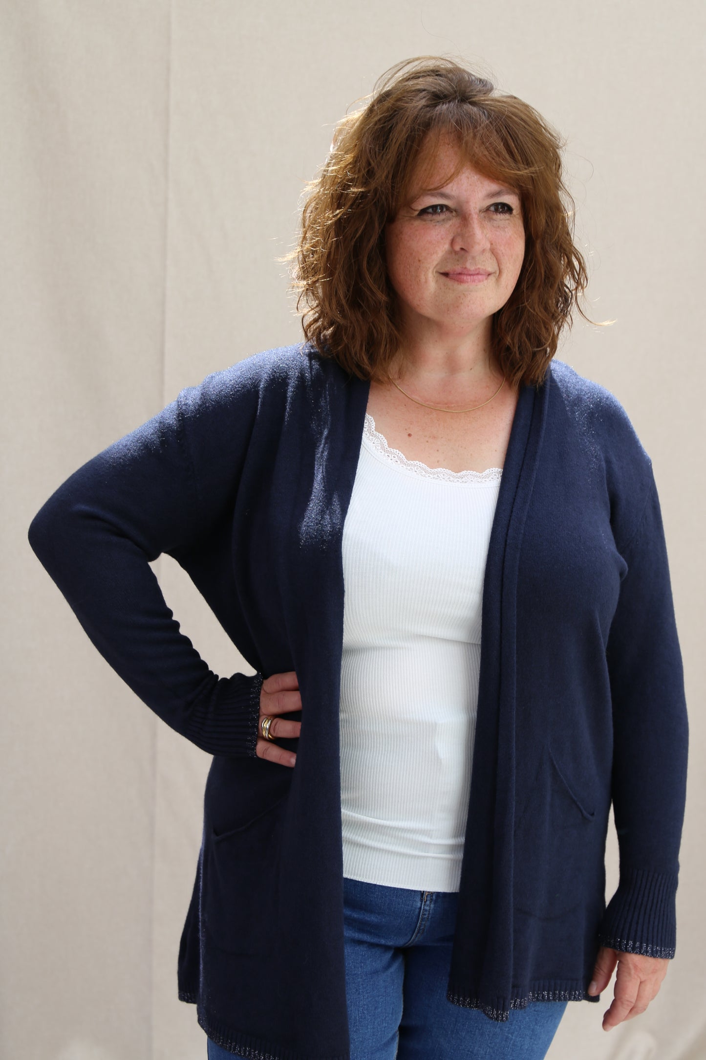 Gilet Amélie marine