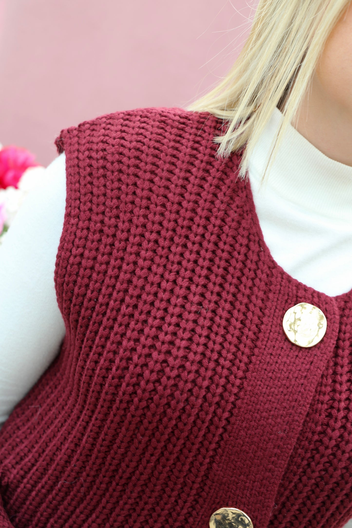 Gilet Lina Bordeaux
