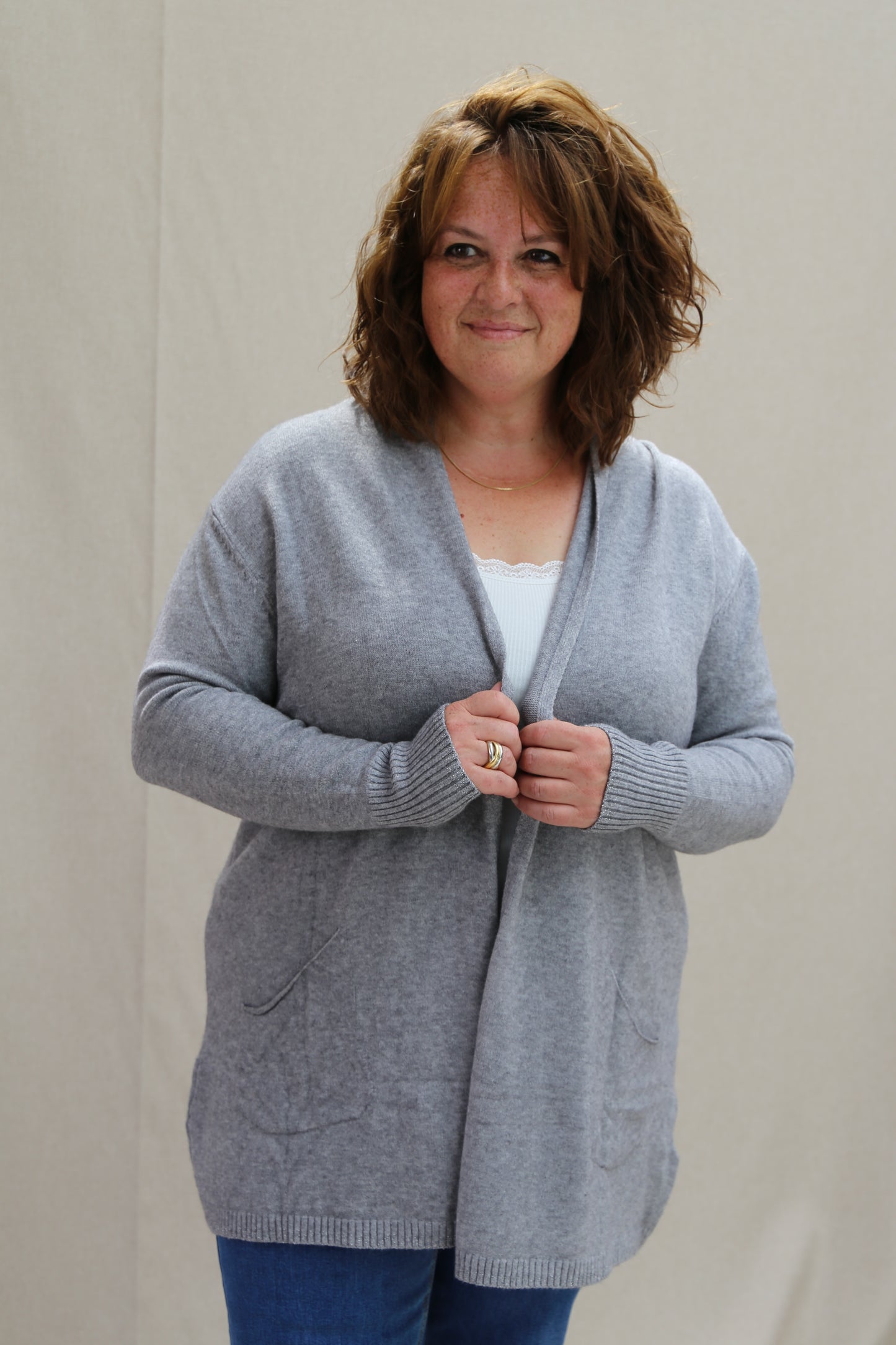 Gilet Amélie gris