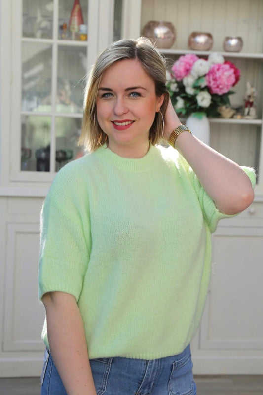 Pull Marine vert clair
