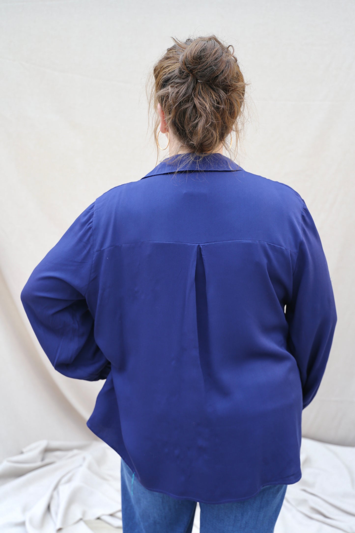 Blouse Léana bleu marine