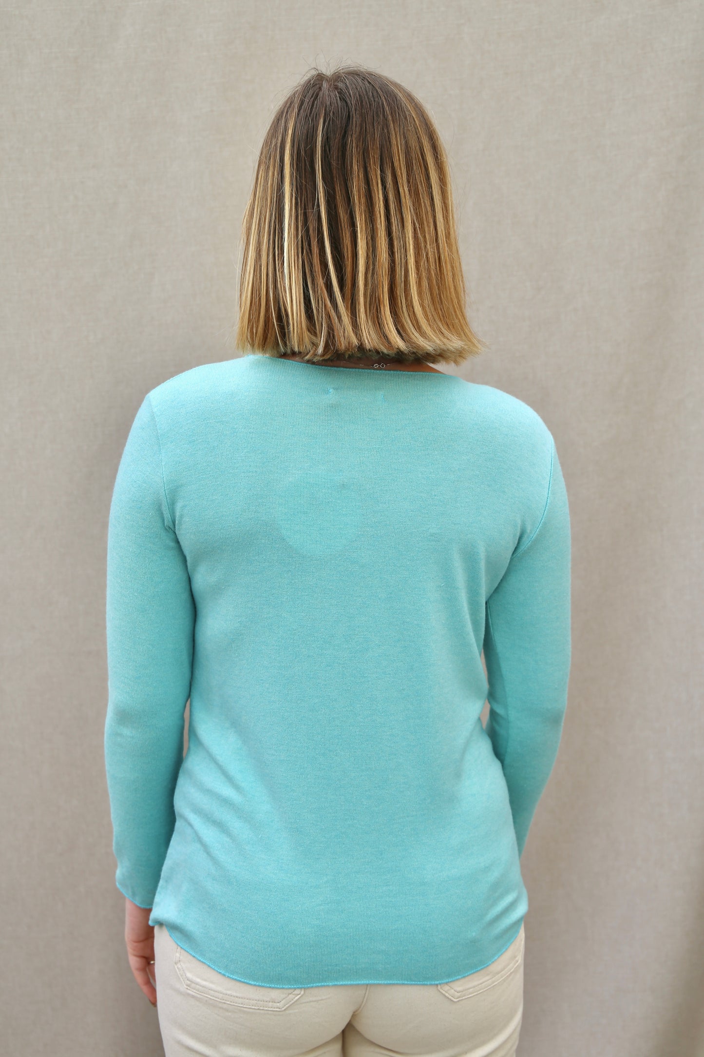 Pull Bérénice vert d’eau