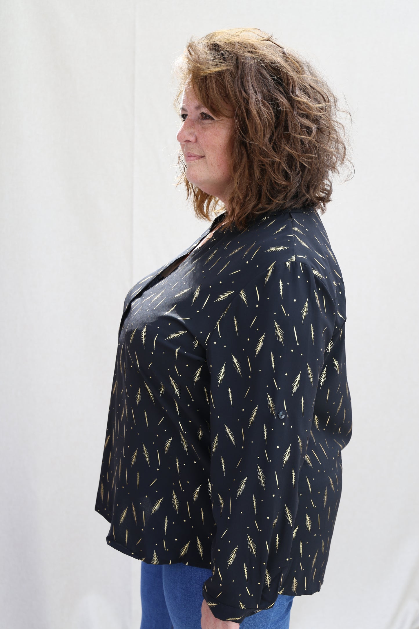 Blouse Christy noir/or