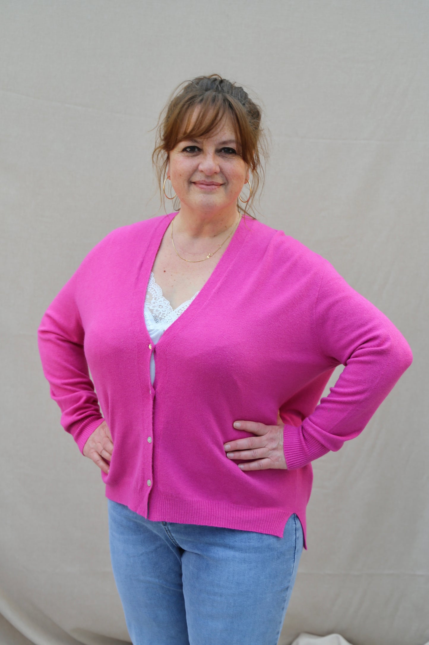 Gilet Alba rose