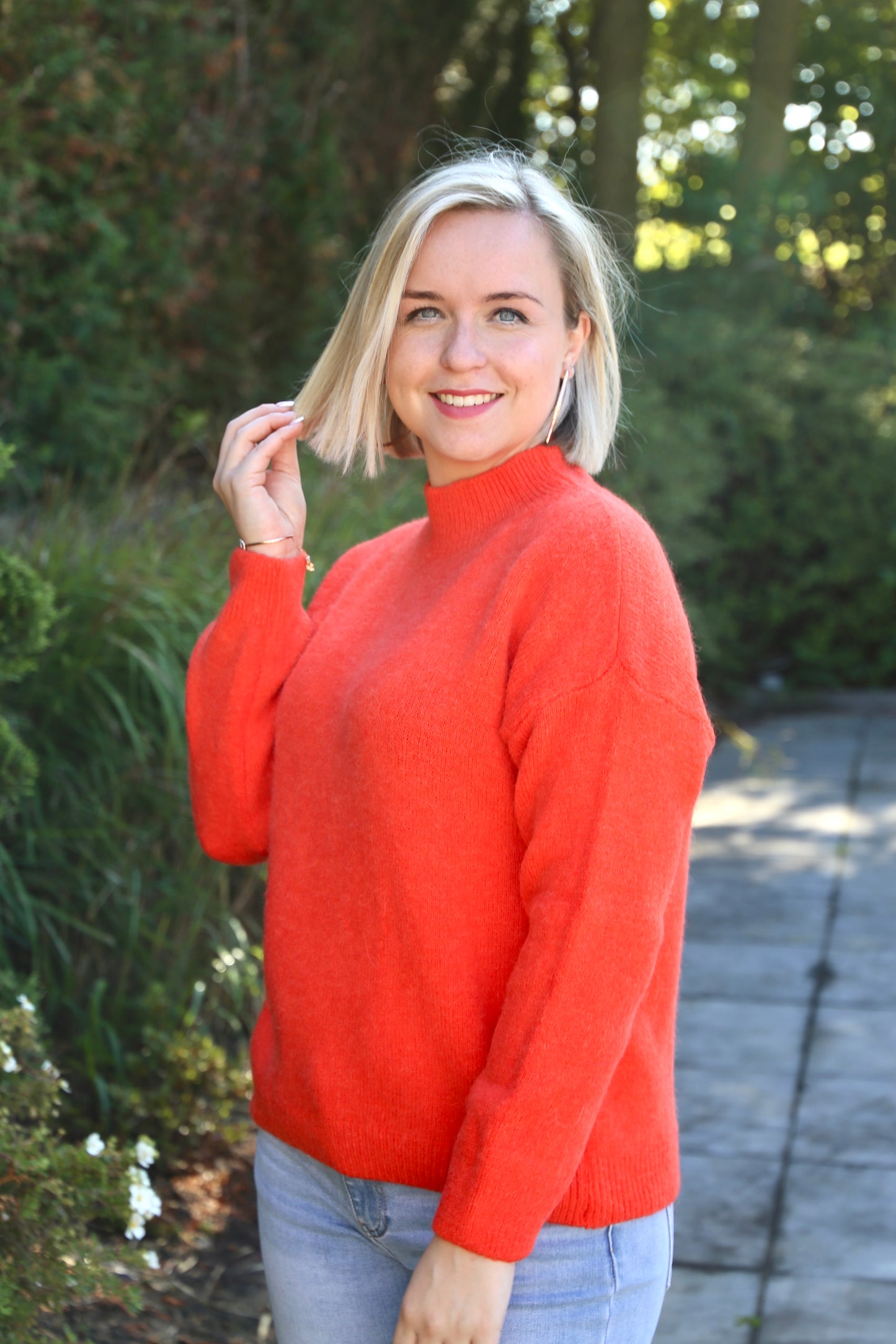 Pull Élia orange