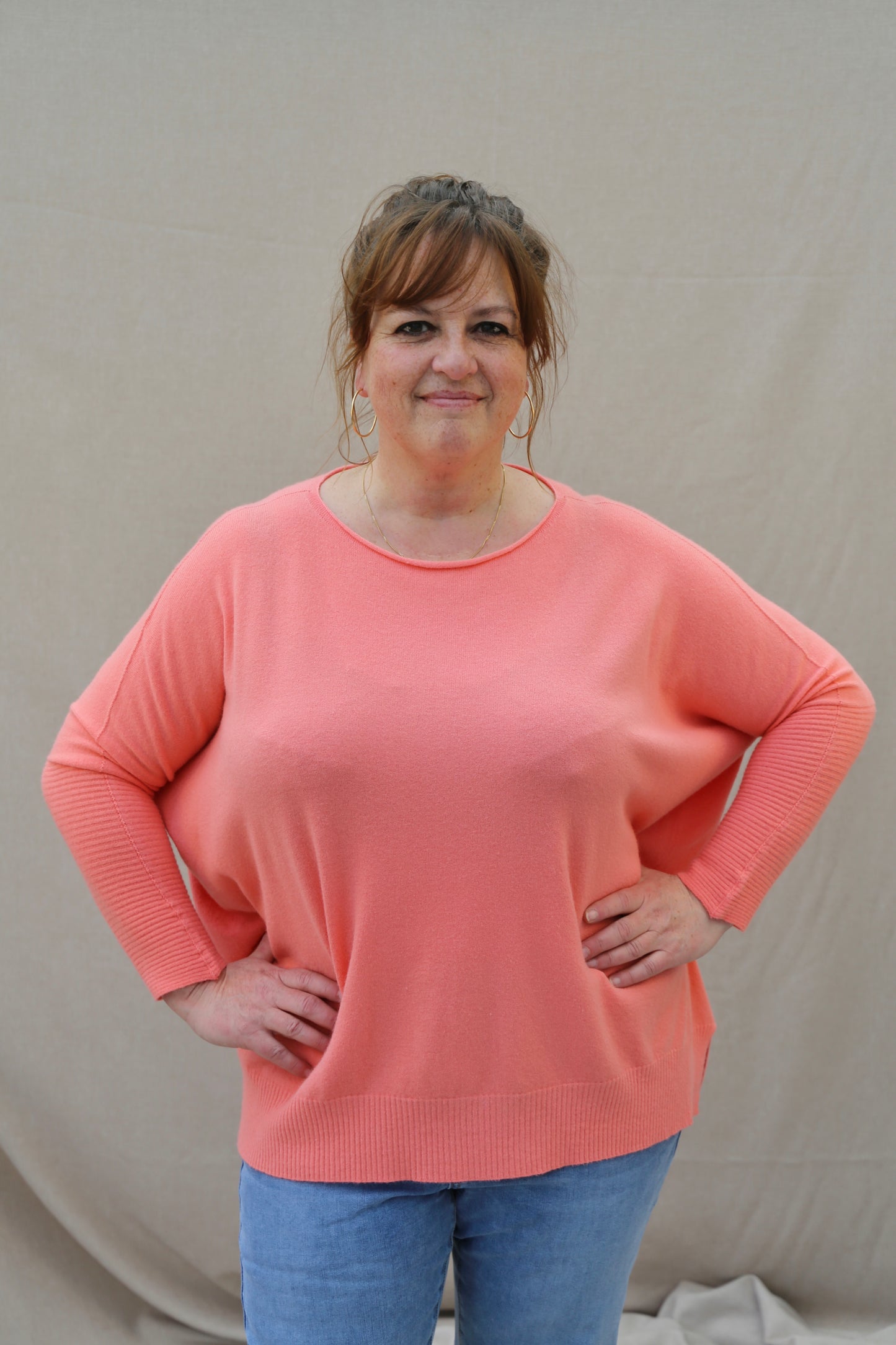 Pull Pascale corail