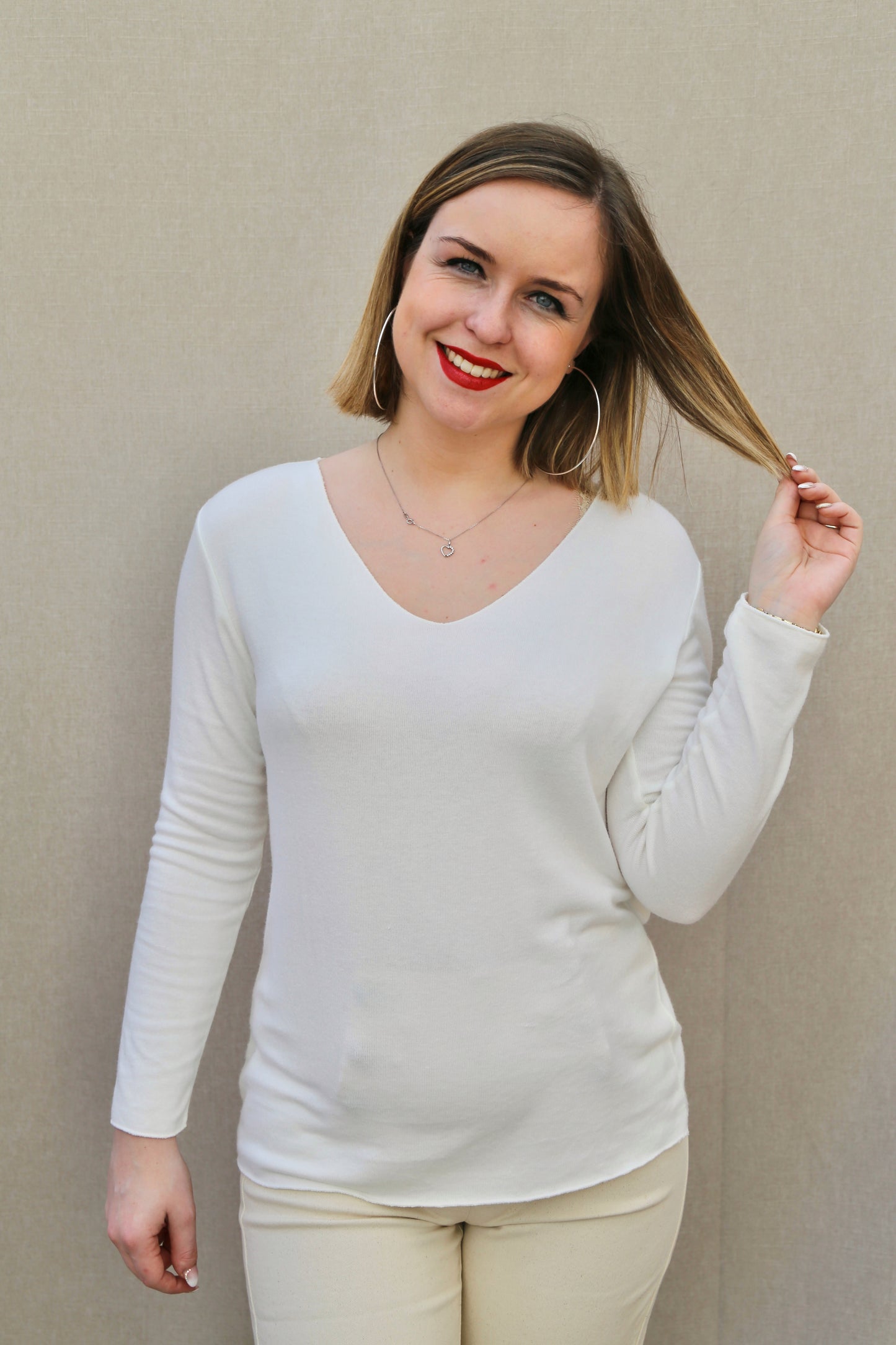 Pull Barbara blanc