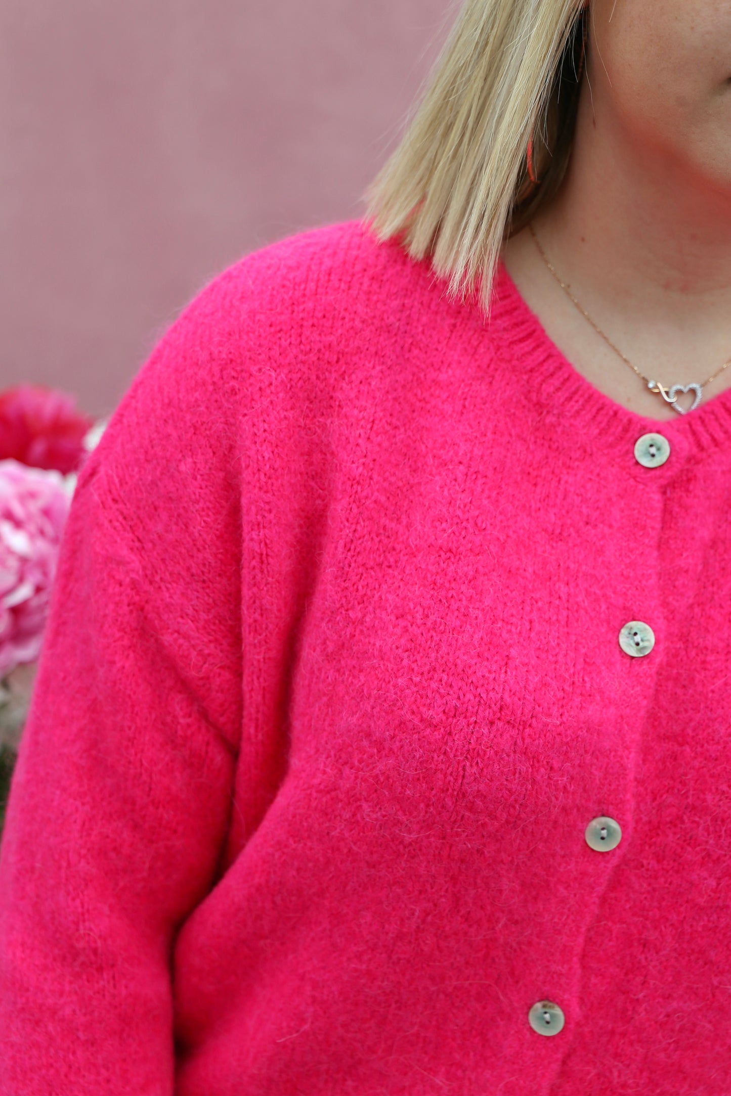 Gilet Margaux rose fluo