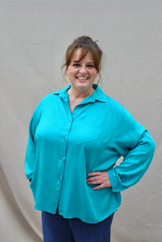Blouse Léana turquoise