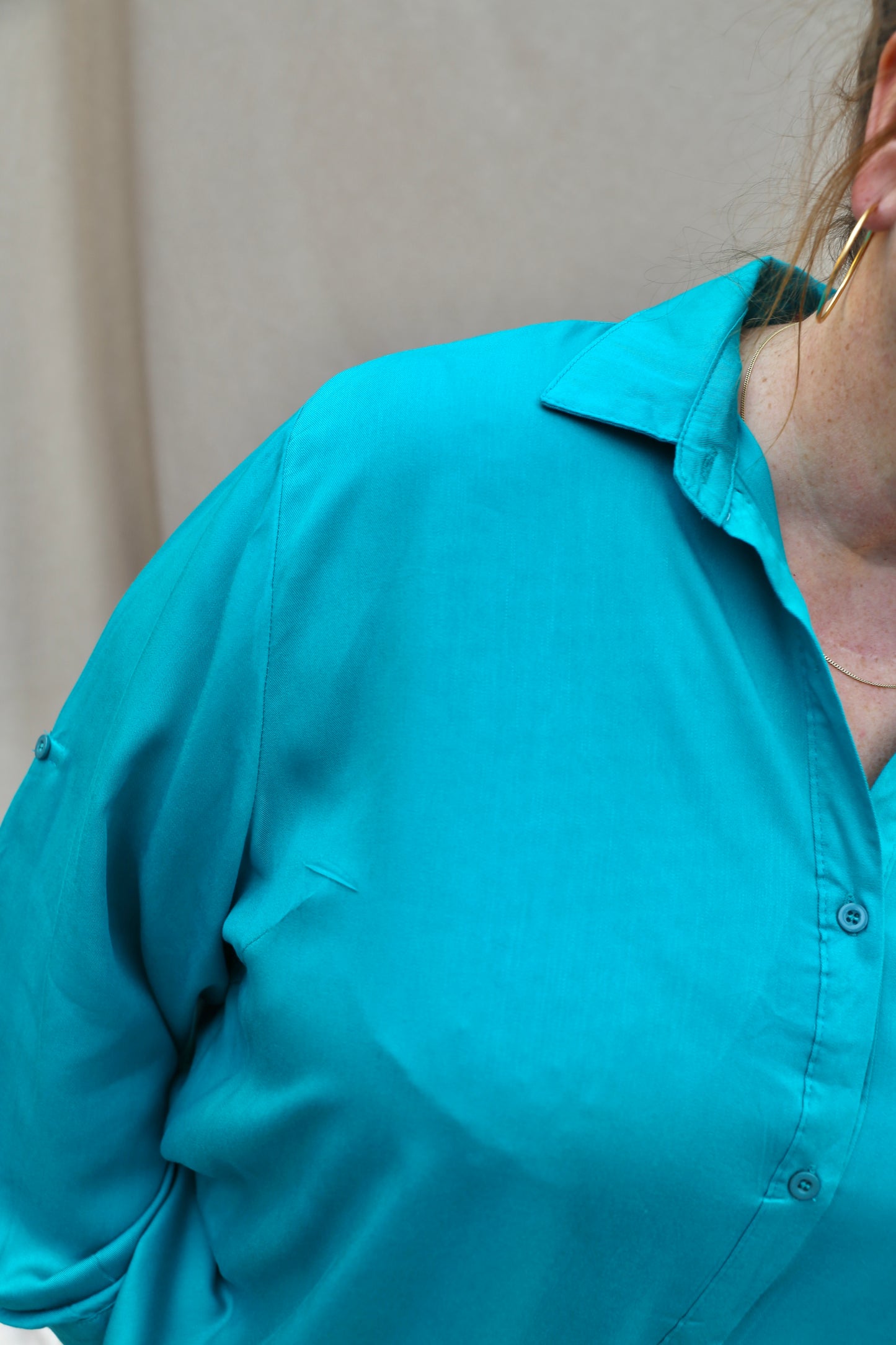 Blouse Léana turquoise