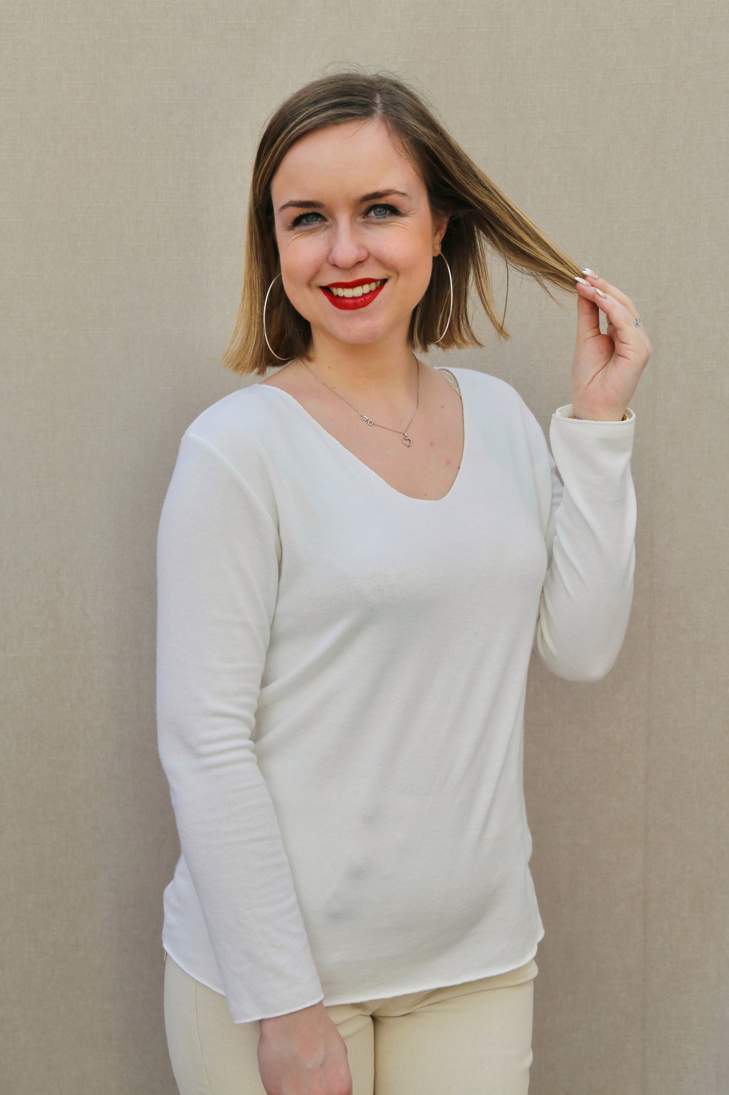 Pull Barbara blanc