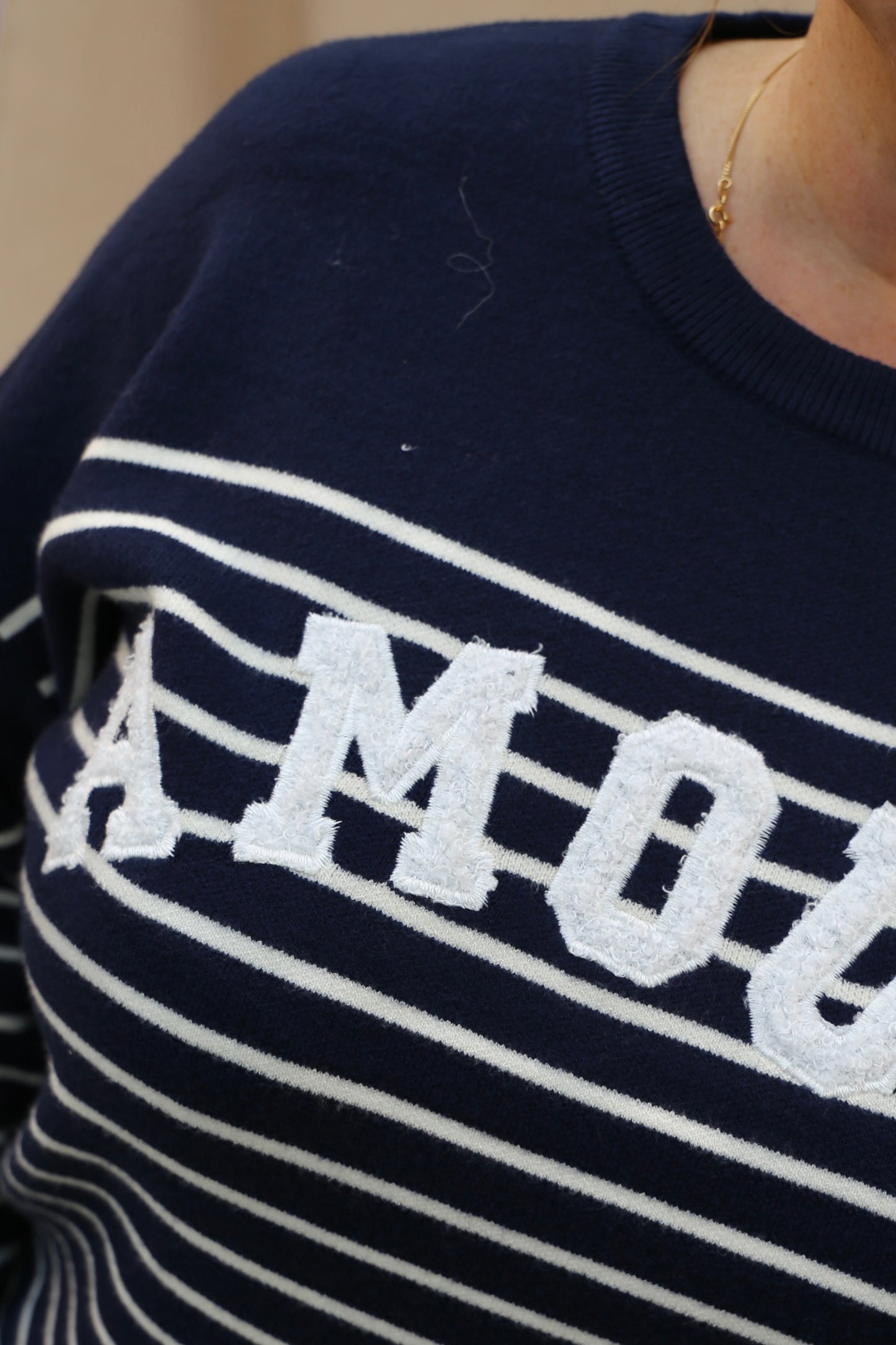 Pull Amandine bleu marine