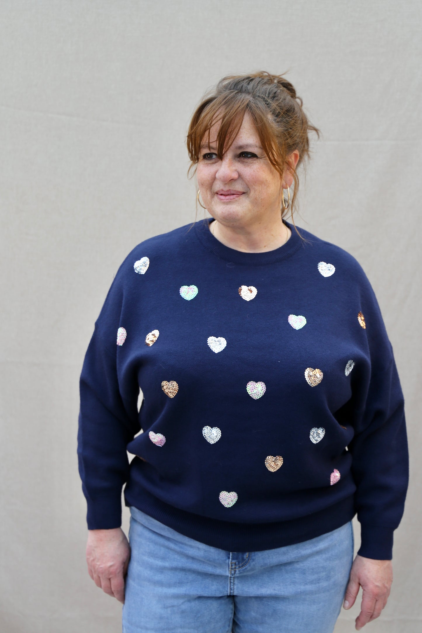 Pull Corine bleu marine