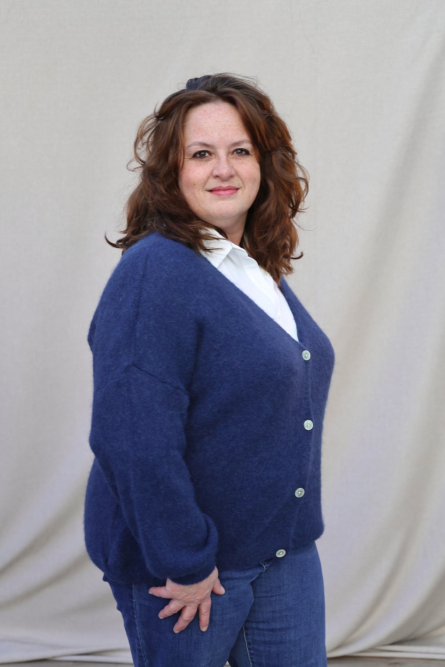 Gilet Eva bleu marine