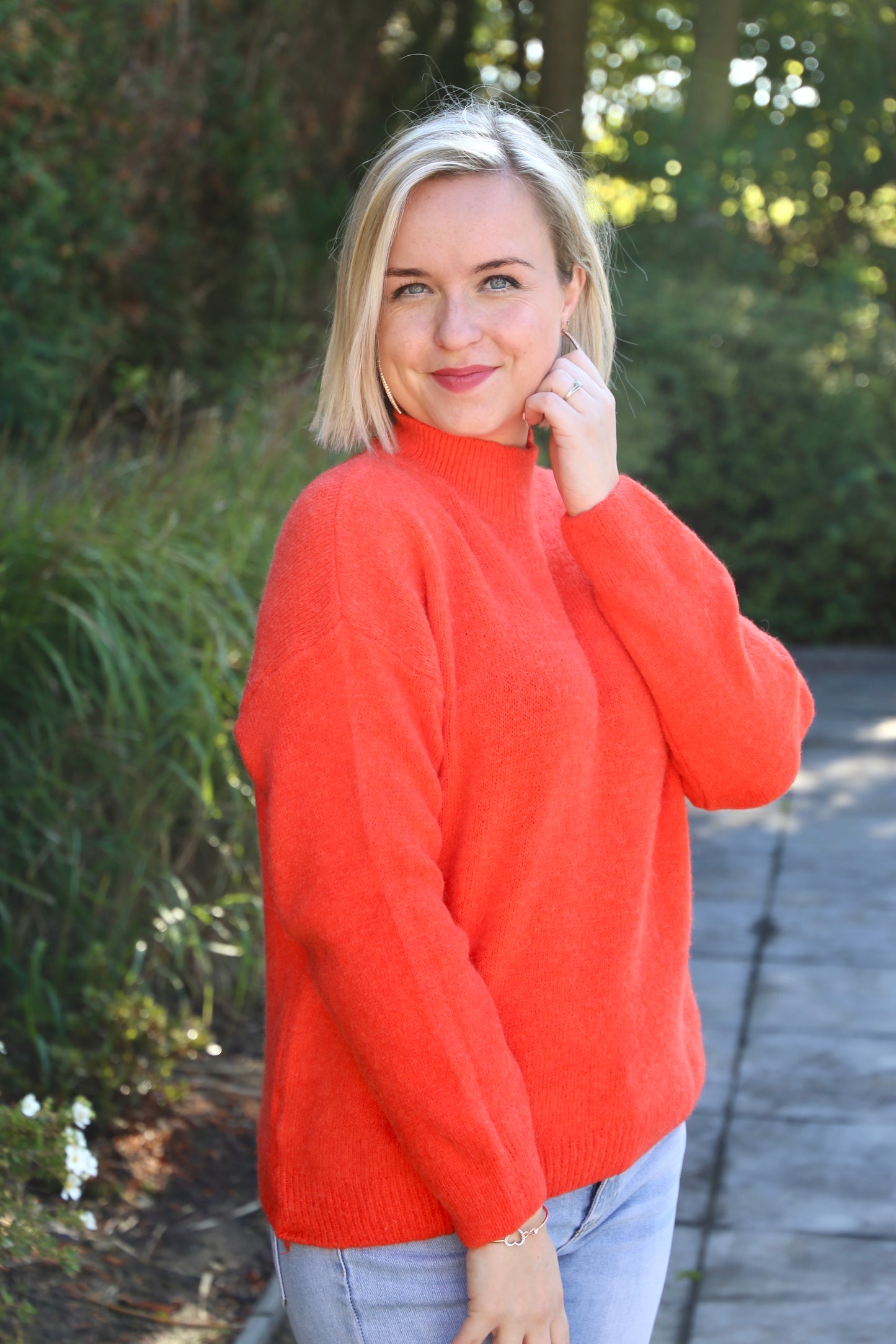 Pull Élia orange