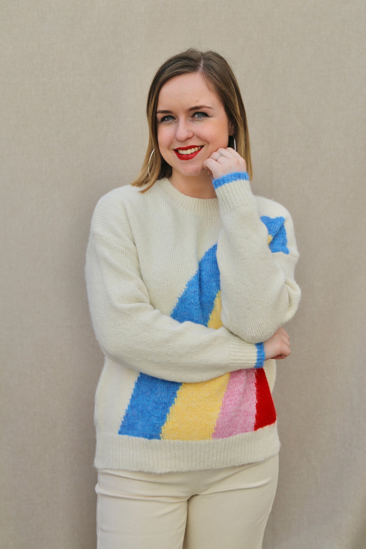 Pull Jade beige