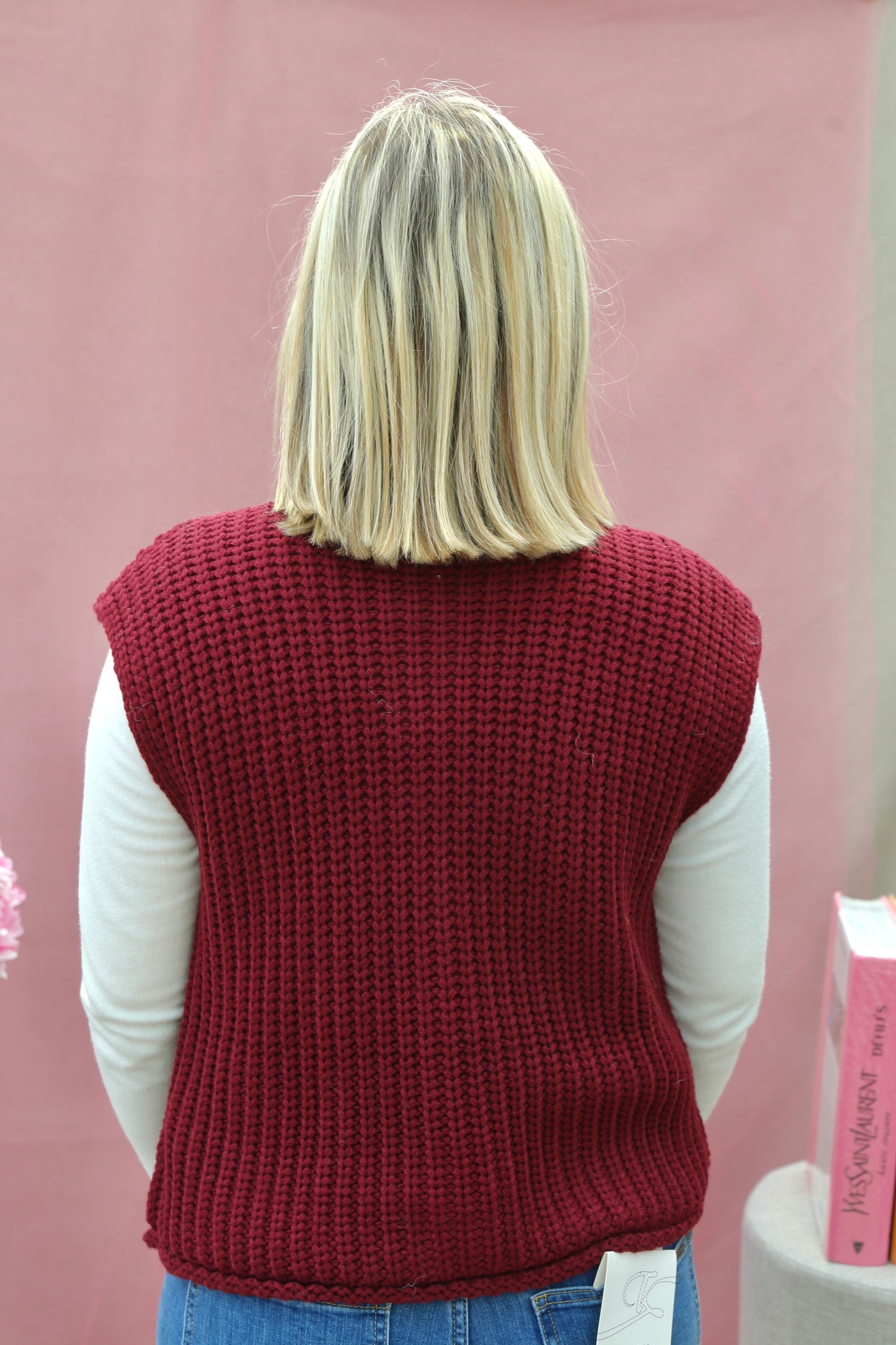 Gilet Lina Bordeaux