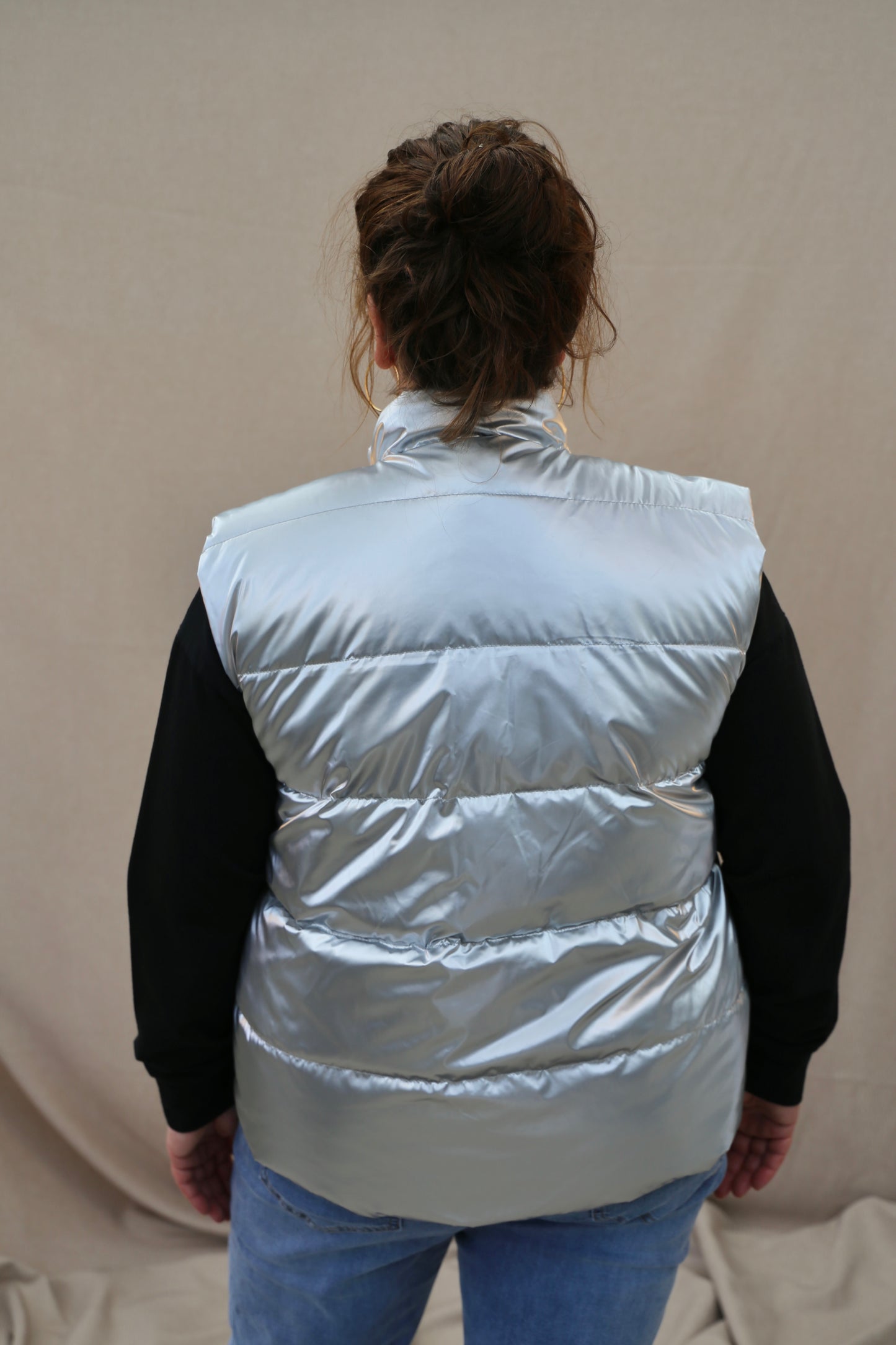 Veste réversible Anita gris/blanc