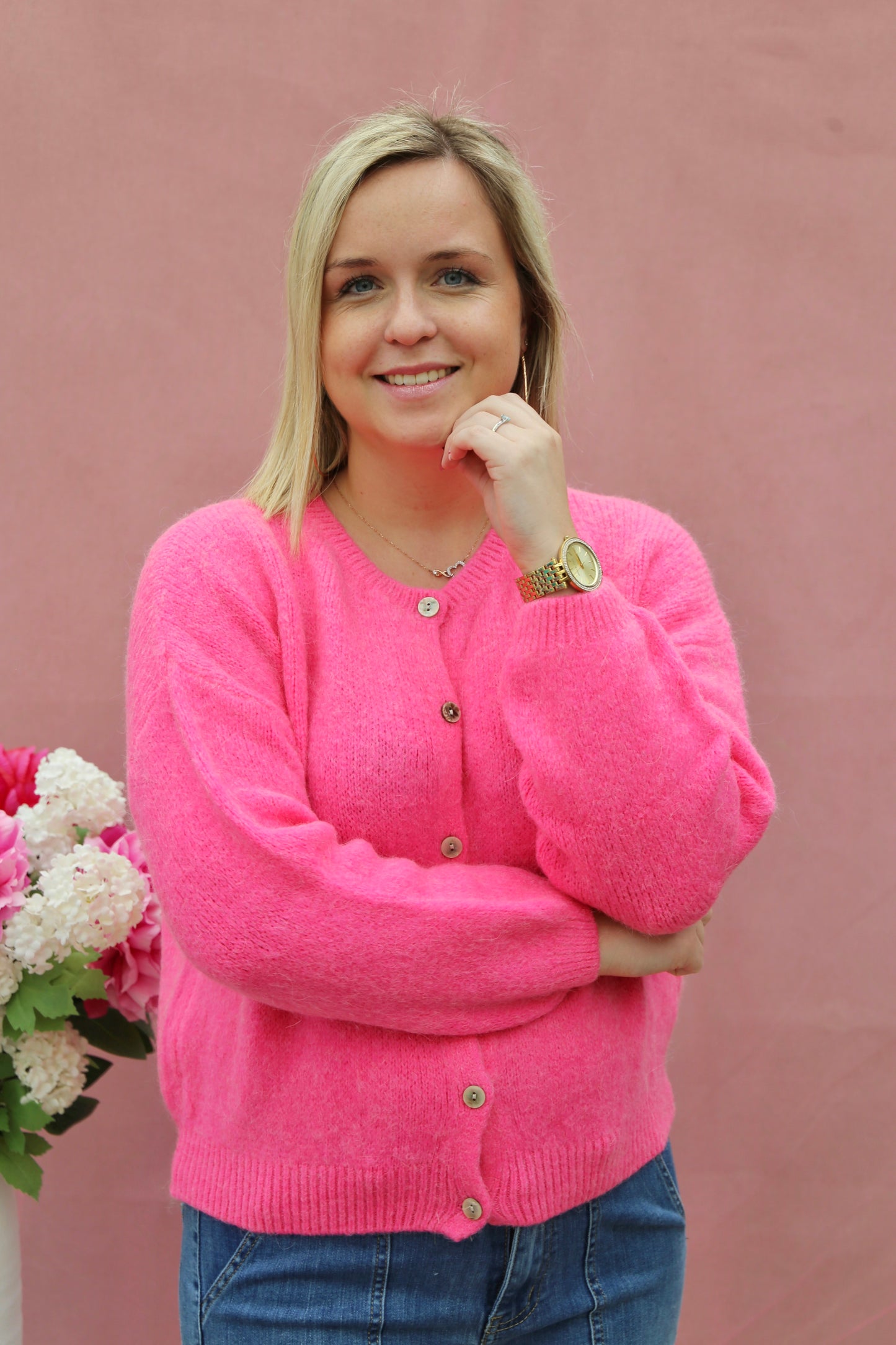 Gilet Margaux rose