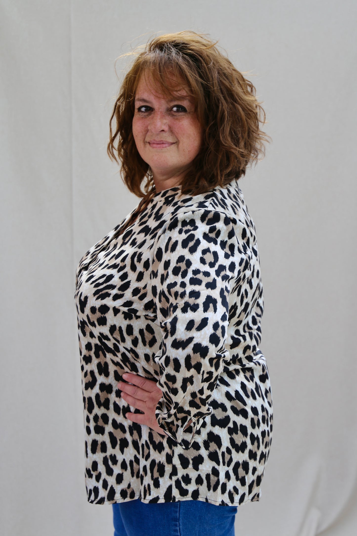 Blouse Christy noir/beige