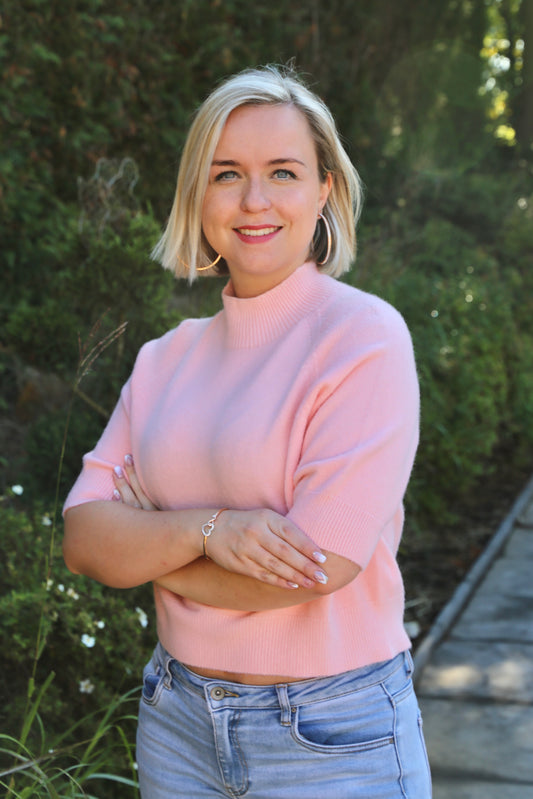 Pull Sabrina rose pâle