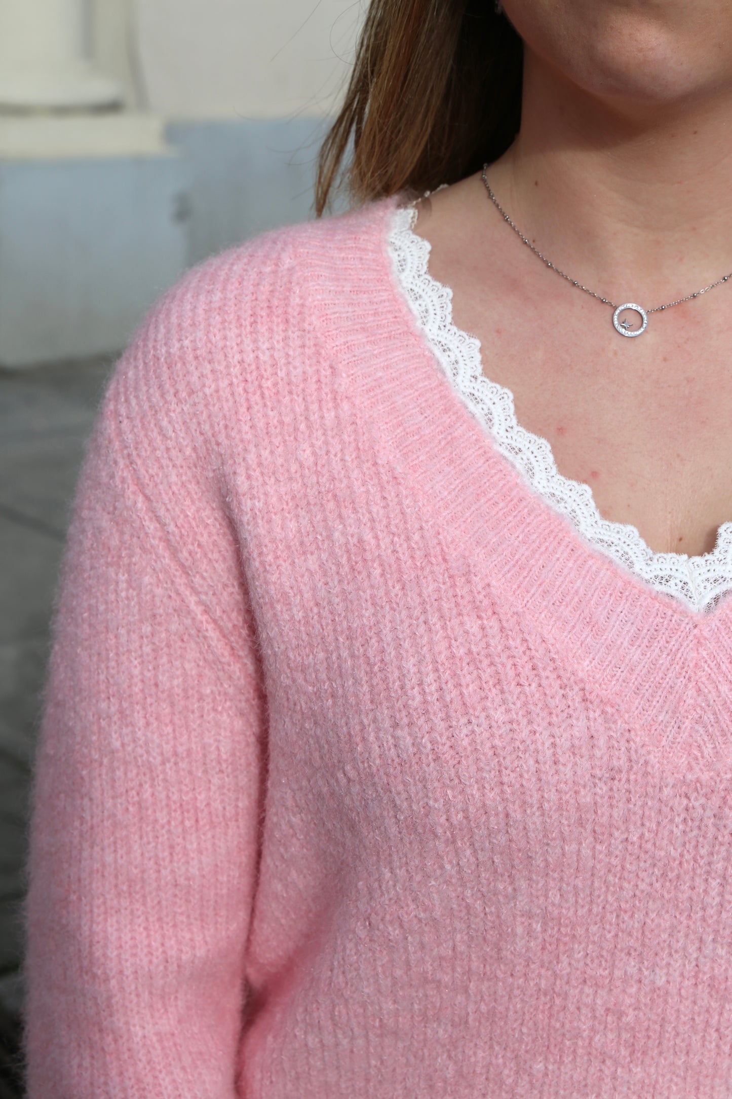 Pull Clarisse rose