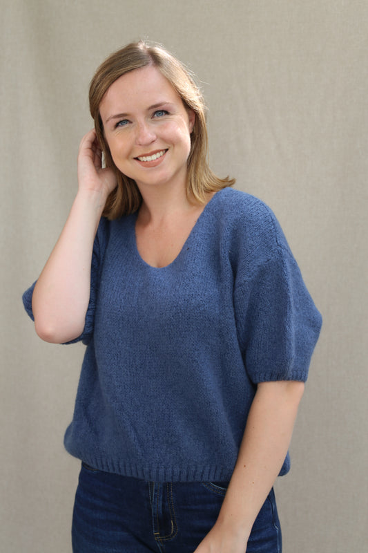 Pull Mila bleu jeans