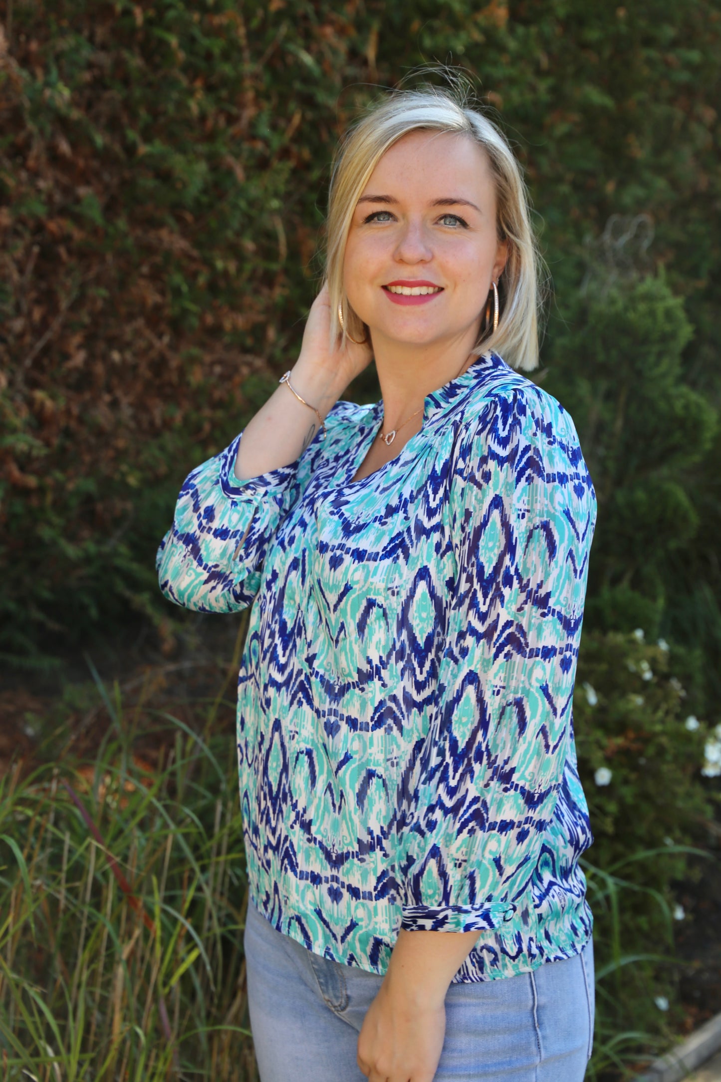 Blouse Patricia vert d’eau