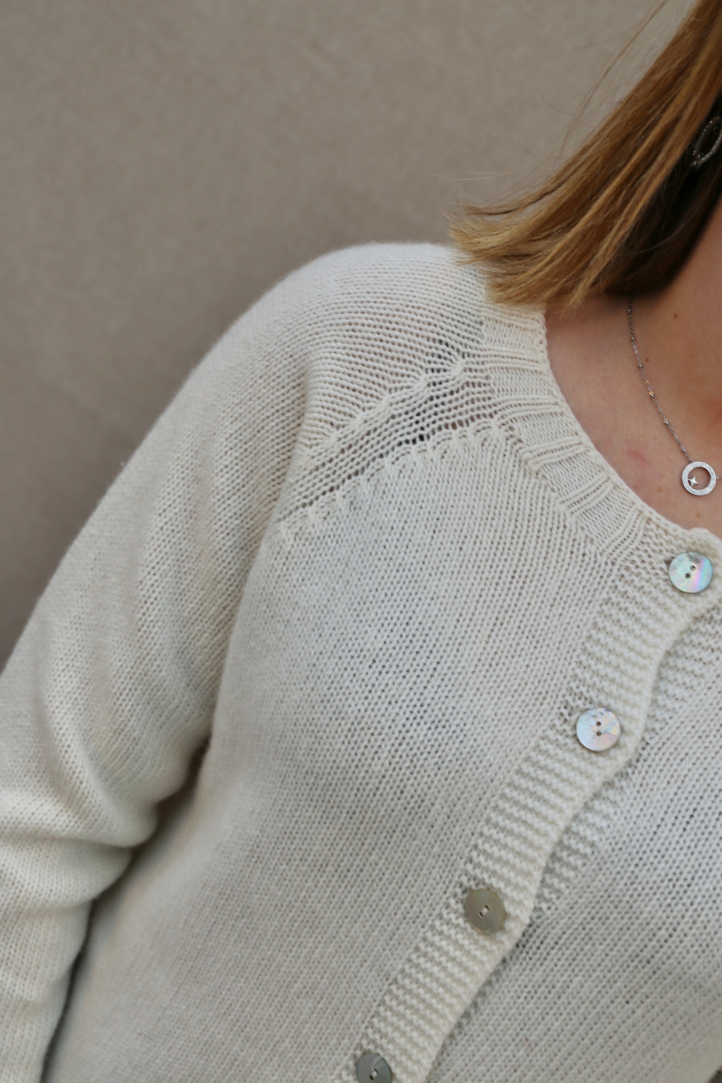 Gilet Eléonore écru