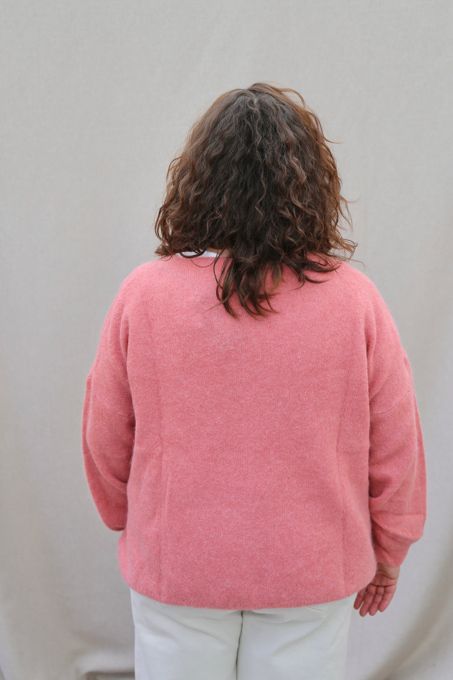 Gilet Eva vieux rose