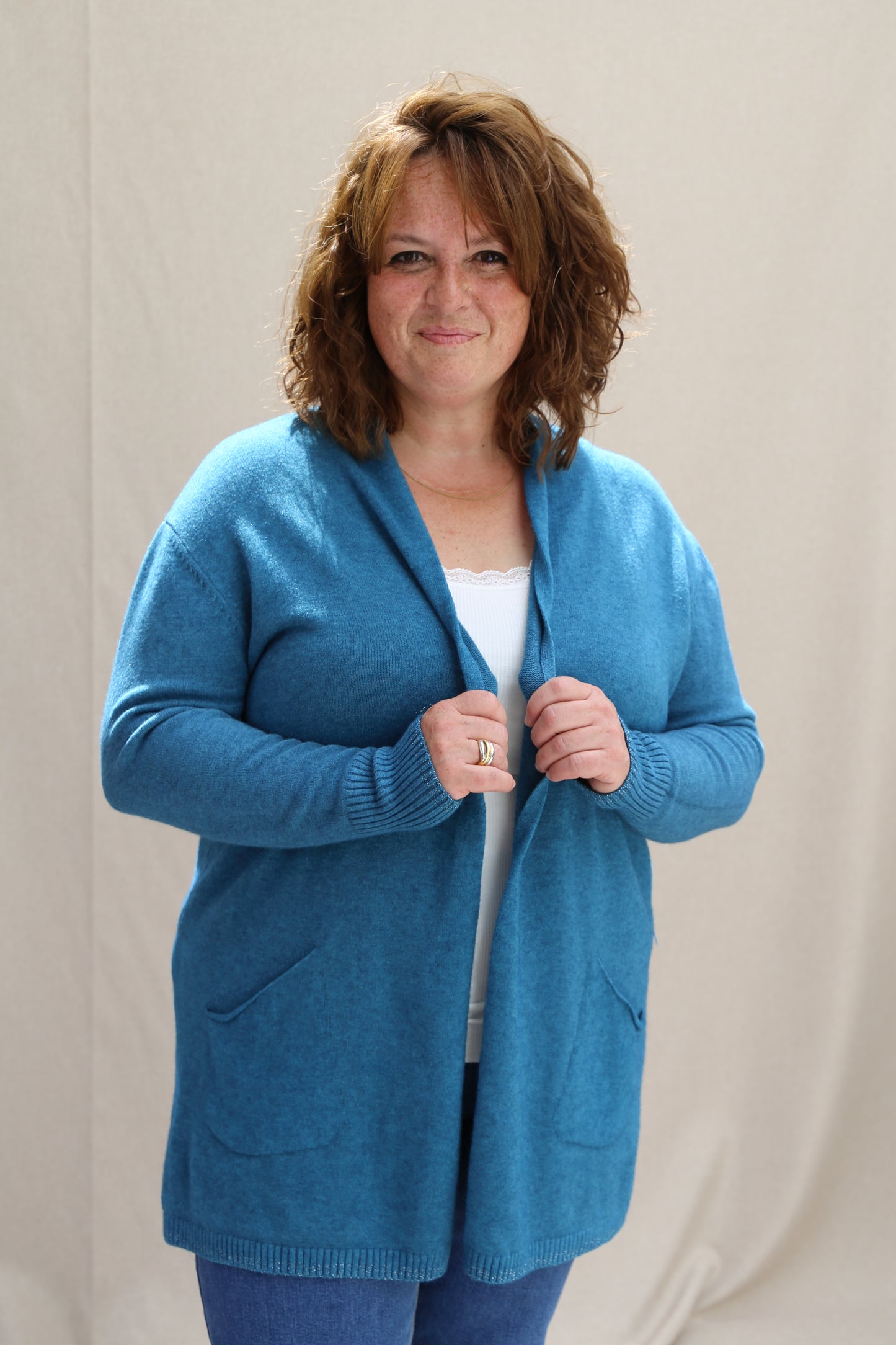 Gilet Amélie pétrole