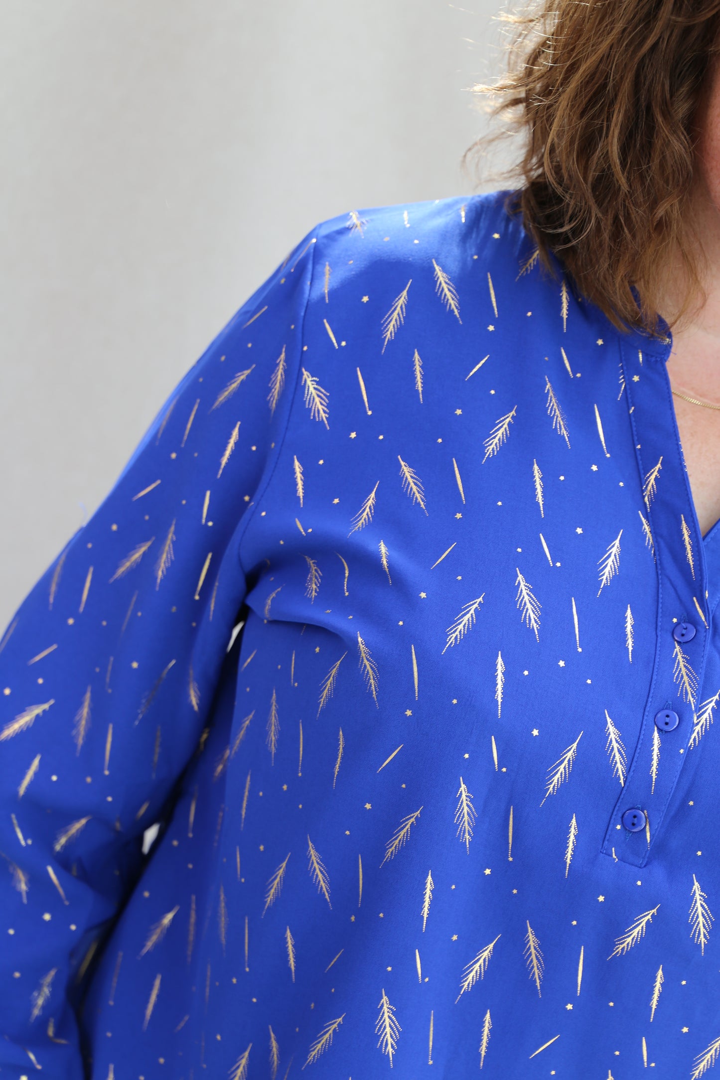 Blouse Christy royal/or